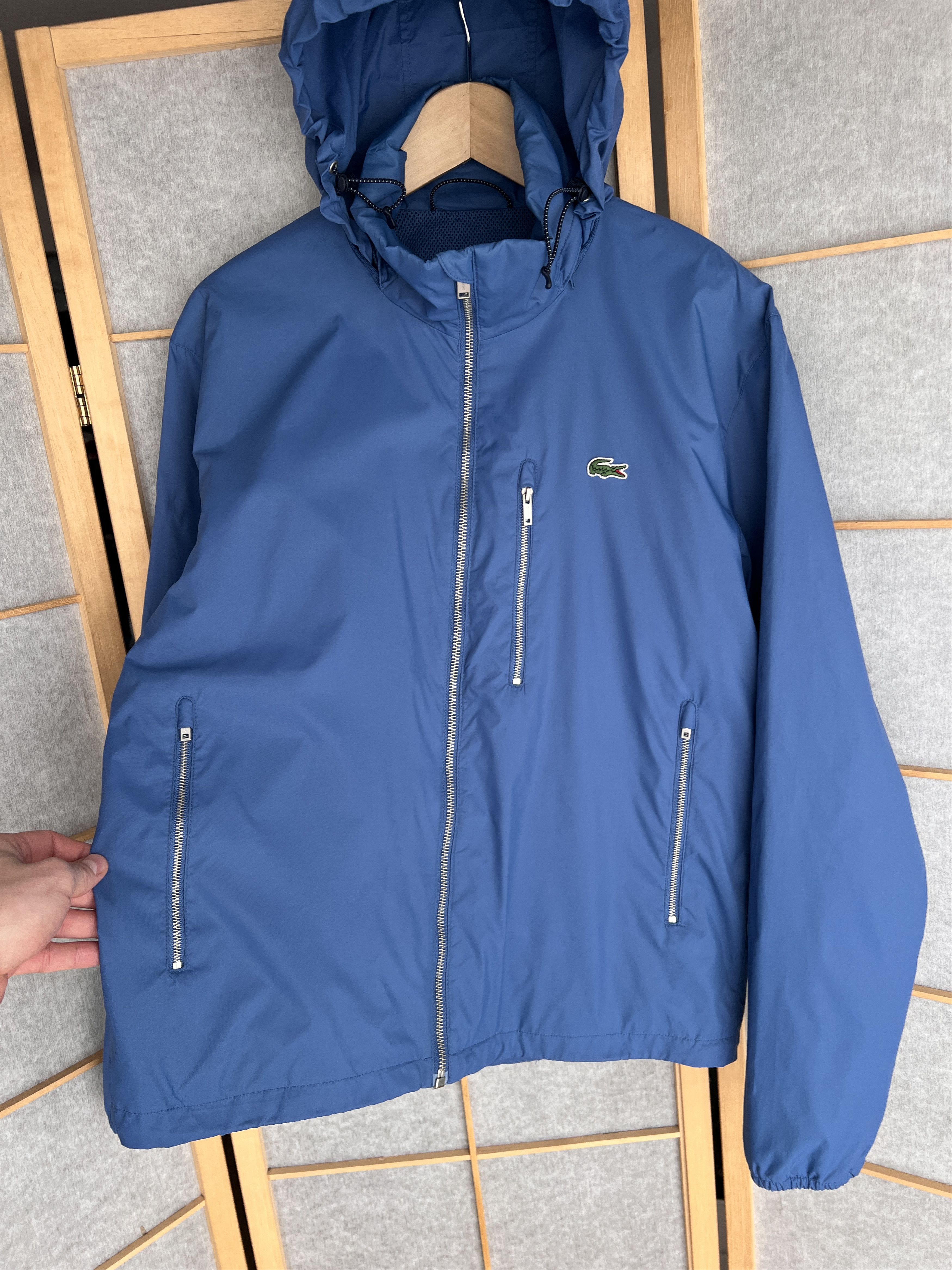 Lacoste Rare! Lacoste vintage nylon hooded jacket windbreaker luxury Size US M / EU 48-50 / 2 - 4 Thumbnail