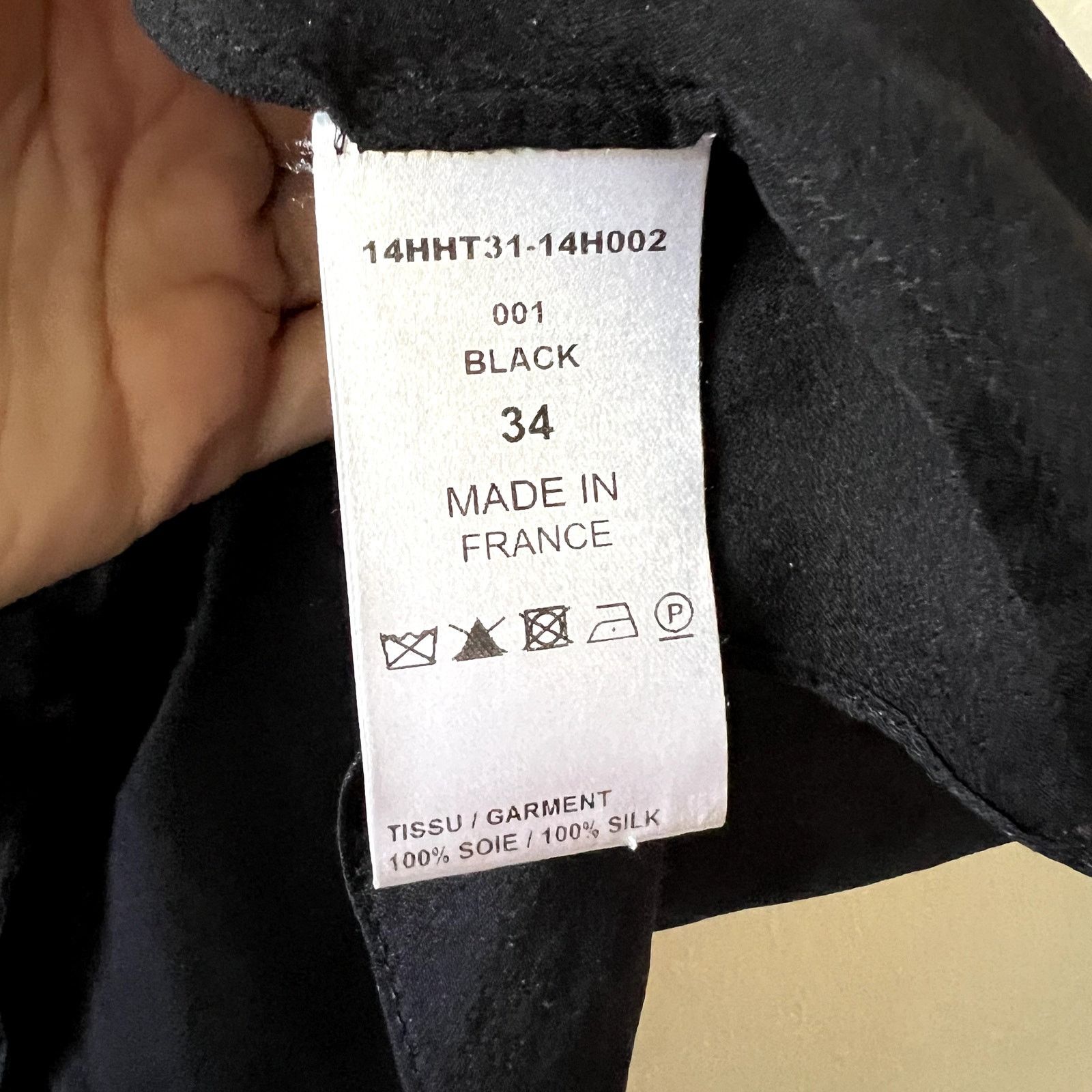 Chloe Chloe blouse black 100% silk cold shoulder size 34 XS C10 Size XS / US 0-2 / IT 36-38 - 5 Thumbnail