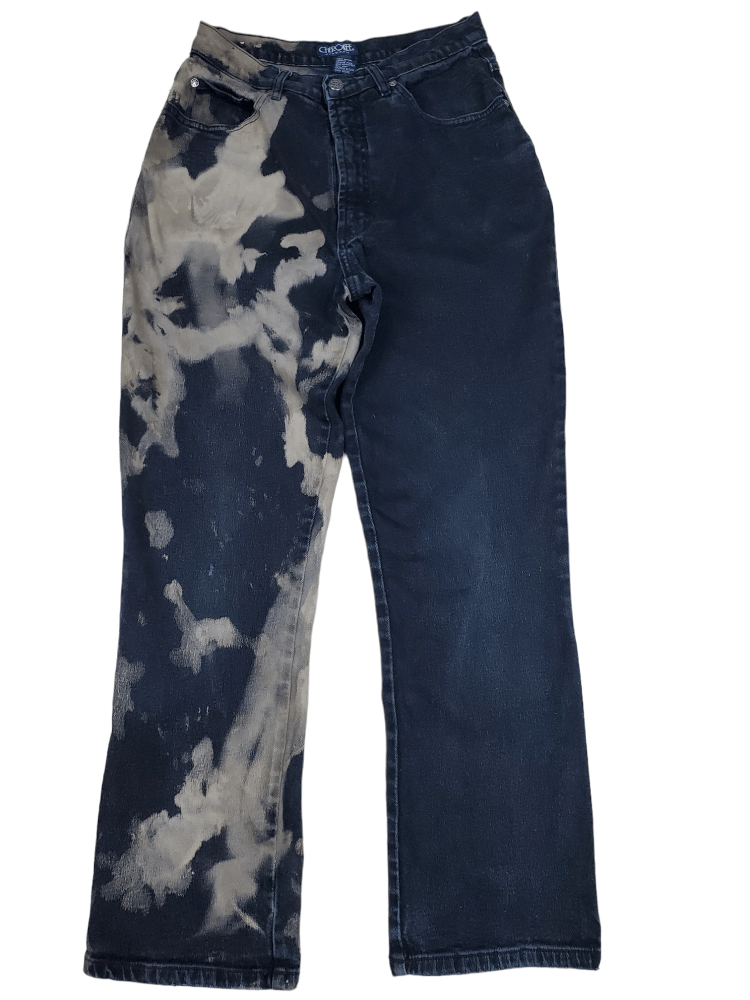 Vintage 🔥Vintage Denim Distressed Stretch Acid Wash 🔥 Size US 30 / EU 46 - 1 Thumbnail
