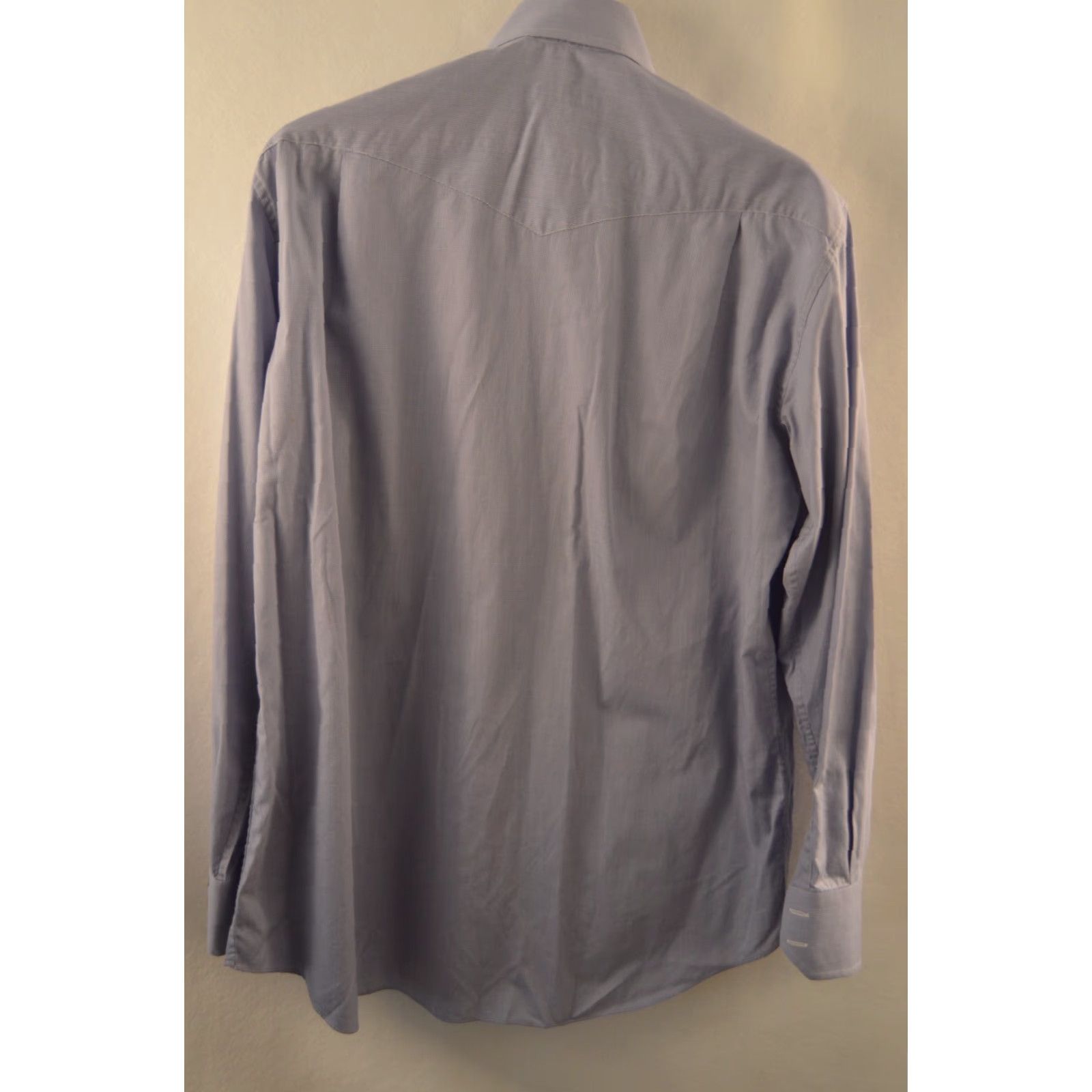 Vintage Paslo Gennari Firenze Button Shirt Men's Italy Blue XL Cotton Shirt Size US XL / EU 56 / 4 - 2 Thumbnail