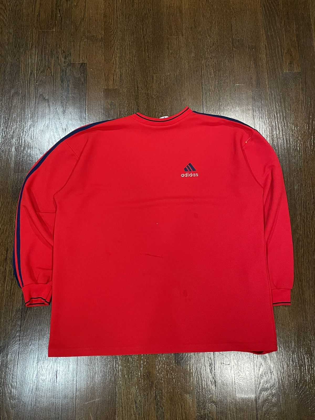 Adidas Red vintage 90s adidas sweatshirt Size US XXL / EU 58 / 5 - 1 Thumbnail
