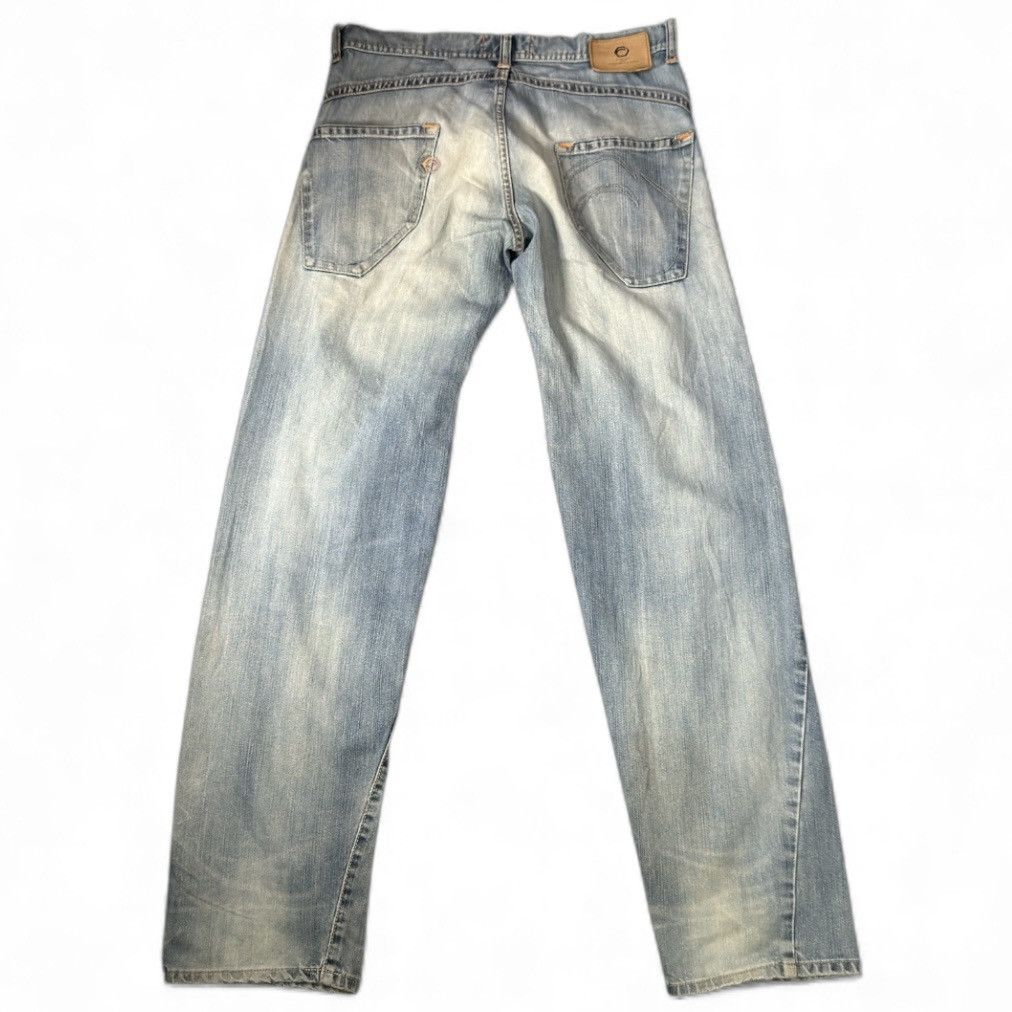 Affliction 🇯🇵 Vintage 90s Edwin Function Twisted Leg Distressed Denim Size US 34 / EU 50 - 2 Thumbnail