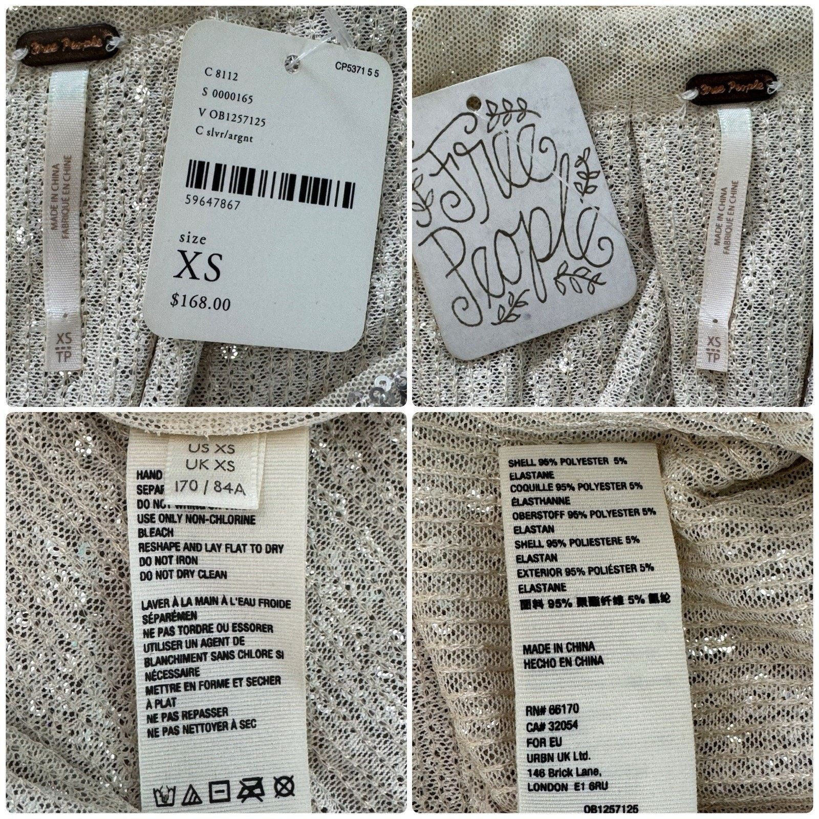 Free People FREE PEOPLE Shine Time Live Gold Silver Sequin Tunic Size XS Size XS / US 0-2 / IT 36-38 - 13 Thumbnail