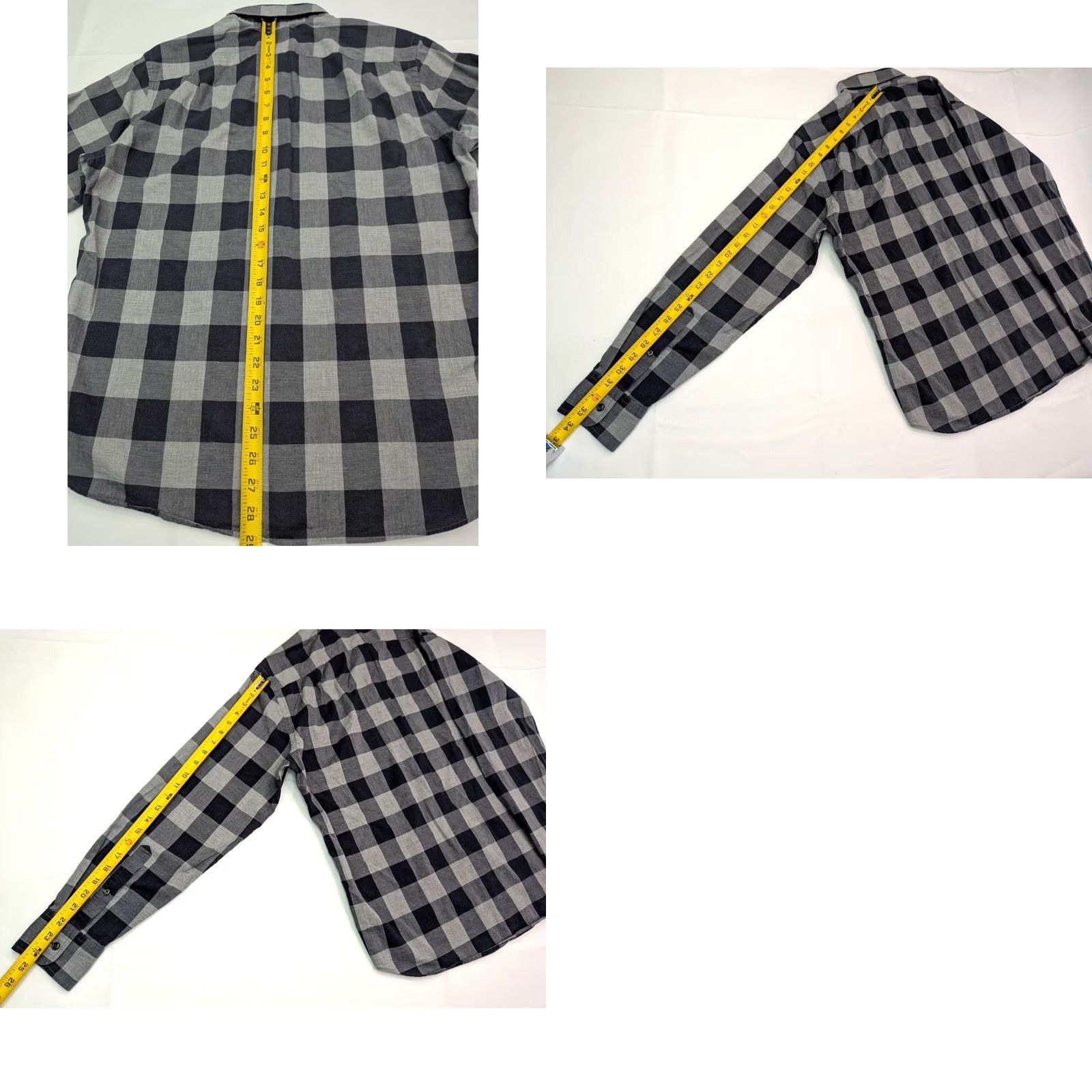 J.Crew J.CREW Button-Up Shirt Men M Gray Window Pane Check 2-Ply Cotton EUC Long Sleeve Collared Shirt Size US M / EU 48-50 / 2 - 8 Thumbnail