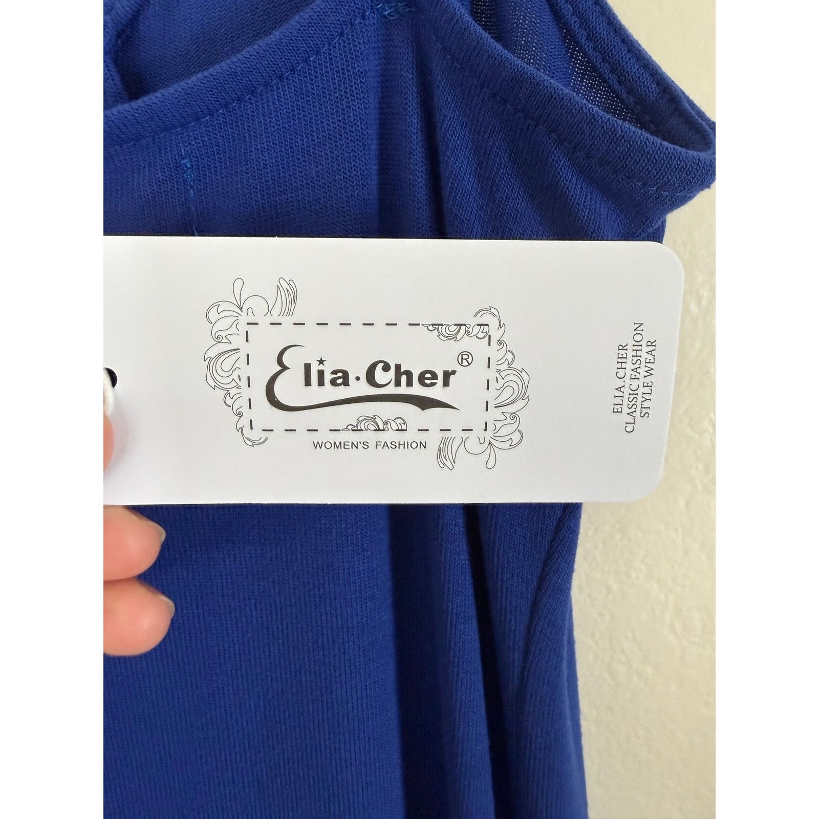Other Elia Cher Navy Blue Dress - Size Medium - New with Tags Size M / US 6-8 / IT 42-44 - 6 Thumbnail