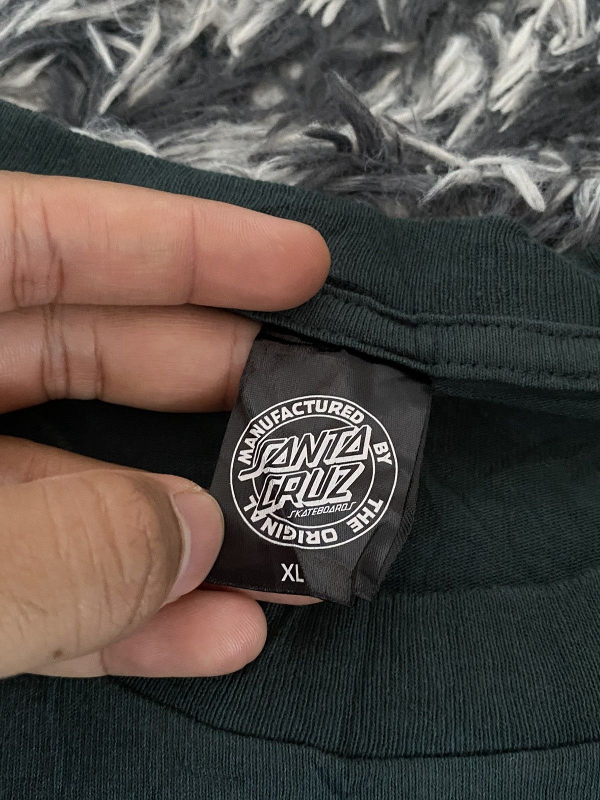 Santa Cruz Skateboards Rare!! santa cruz pocket tee forest green embroidered logo Size US XL / EU 56 / 4 - 8 Thumbnail