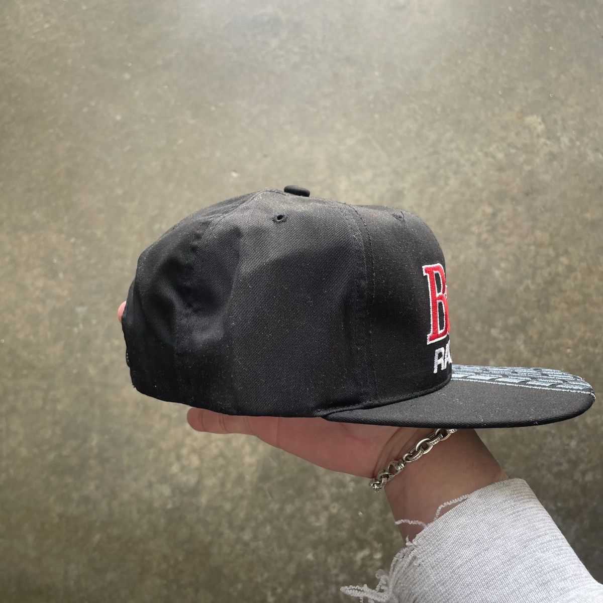 Budweiser × Vintage Vintage 90s Bud Racing Budweiser Snapback Hat Black Nascar Size ONE SIZE - 6 Thumbnail