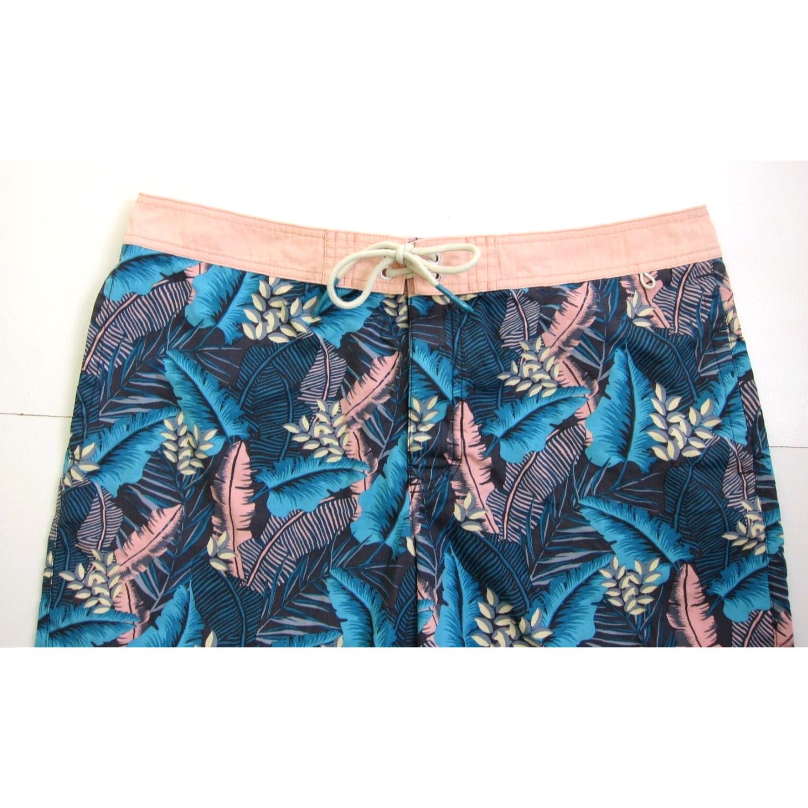 American Eagle Outfitters American Eagle Blue Pink Floral 3 Pocket Swim Beach Surf Board Shorts Men Large Size US 33 - 3 Thumbnail