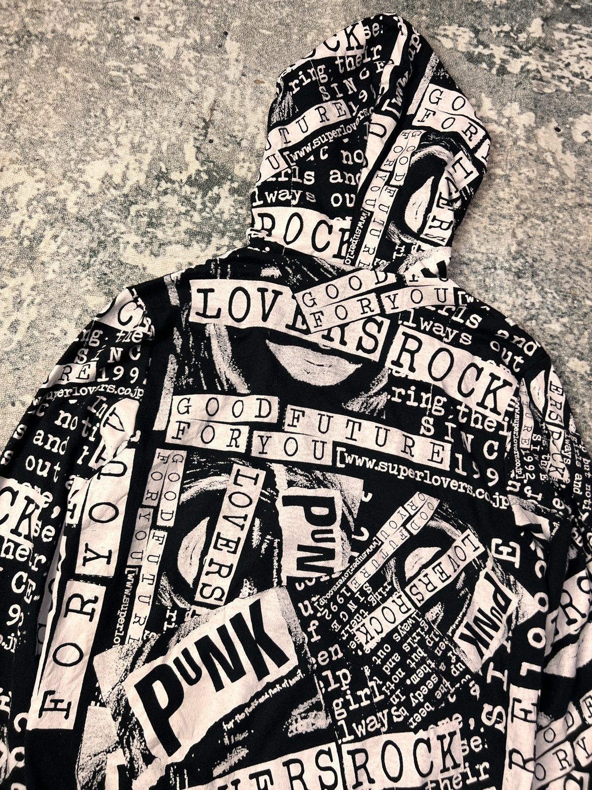 Hysteric Glamour Super Lovers Fullprint Punk Black Hoodie Size US M / EU 48-50 / 2 - 4 Thumbnail