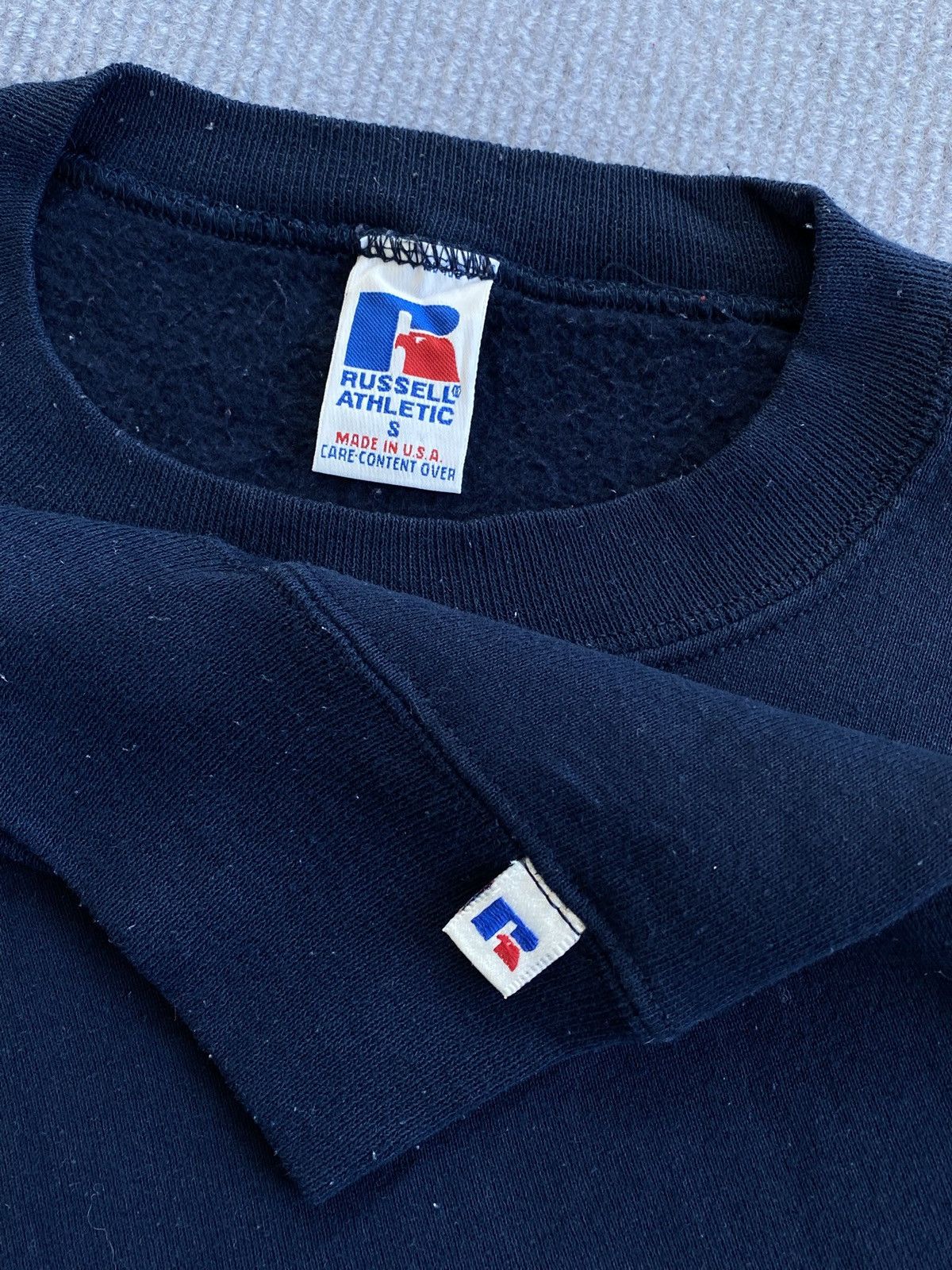 Russell Athletic Vintage 90’s Navy Russell Blank Boxy Crewneck Sweatshirt💫 Size US S / EU 44-46 / 1 - 4 Thumbnail