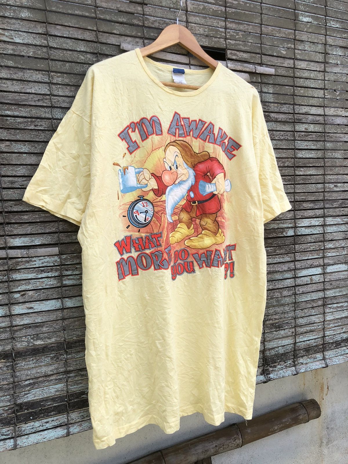 Vintage Vintage 90s Disney Snow White Grumpy Baggy Tshirt Size US XL / EU 56 / 4 - 2 Thumbnail