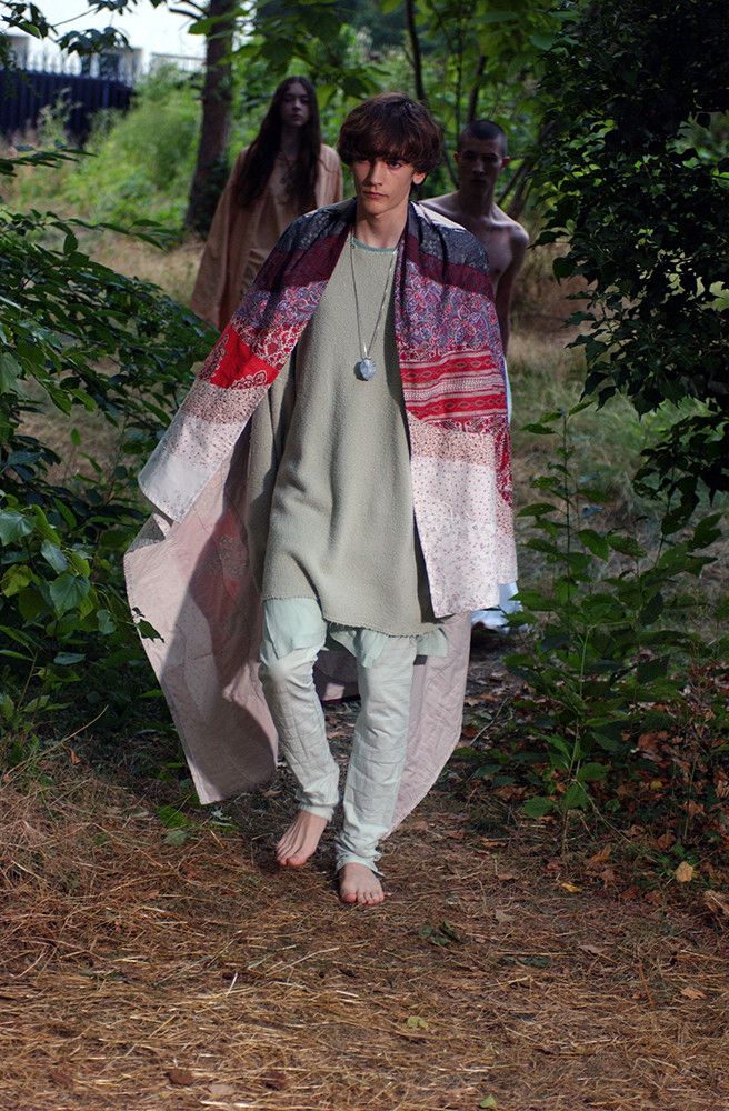Raf Simons SS04 Siddhārtha plaid cape Size US XXL / EU 58 / 5 - 3 Thumbnail