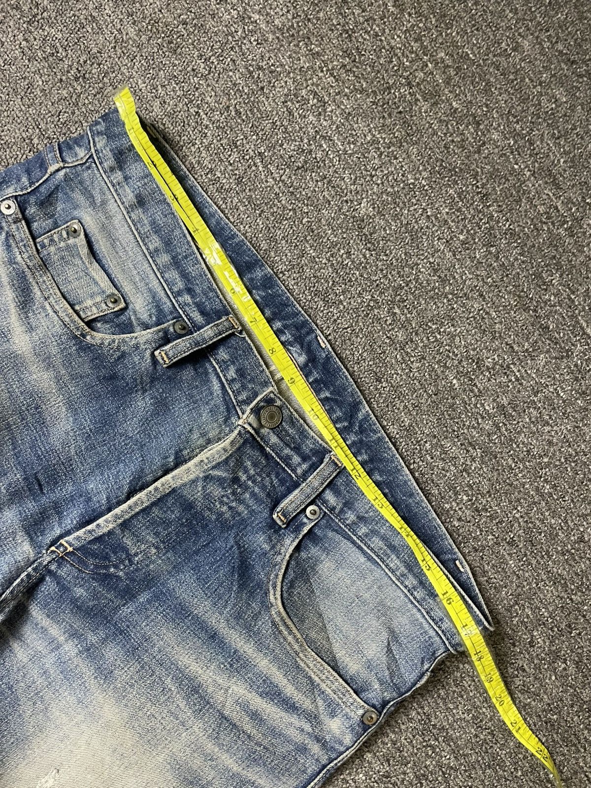 United Arrows × Vintage United Arrows x Beauty Youth Distressed Denim Jeans (117) Size US 35 - 5 Thumbnail