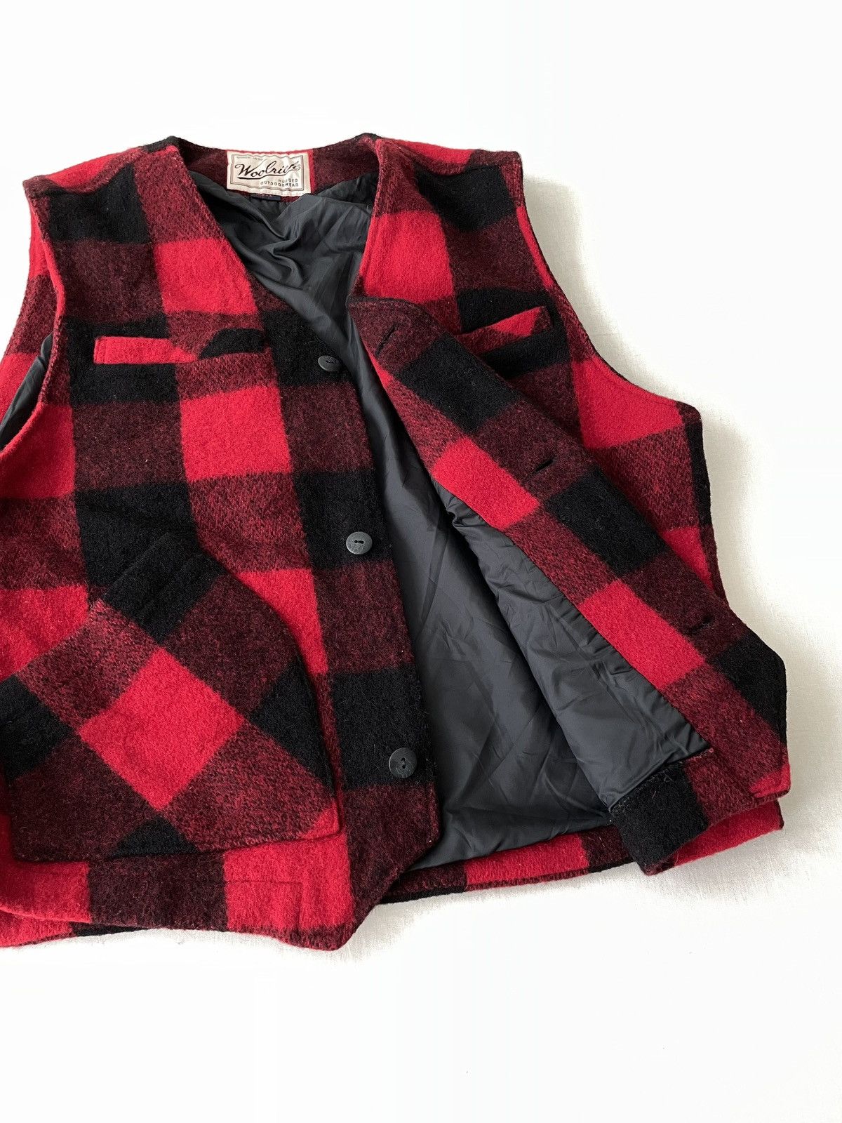 Woolrich Woolen Mills Vintage Woolrich Buffalo Plaid Wool Vest Rugged Outdoorwear Size US L / EU 52-54 / 3 - 10 Thumbnail