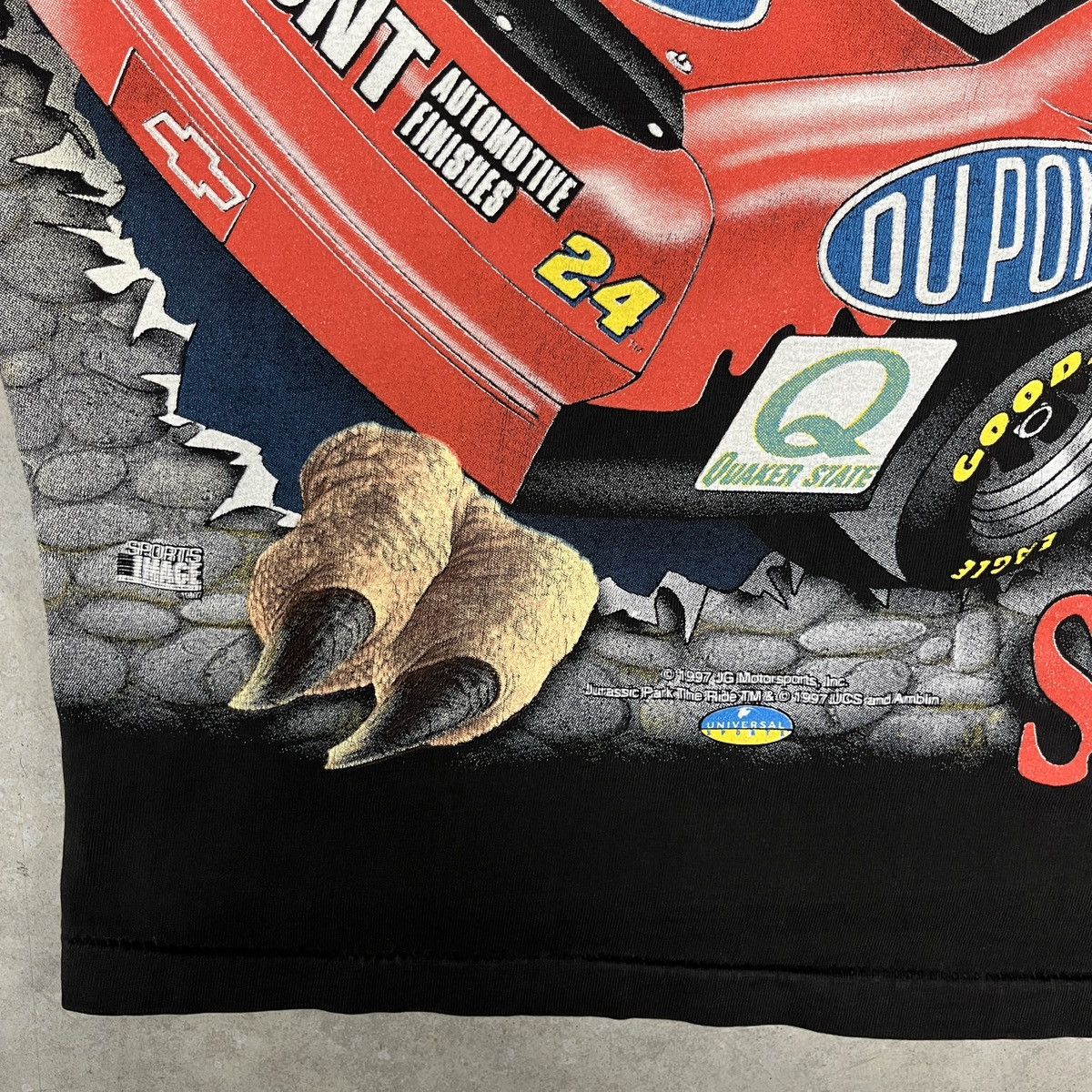 Chase Authentics Vintage Jurassic Park Nascar All Over Print Shirt Size US L / EU 52-54 / 3 - 12 Thumbnail