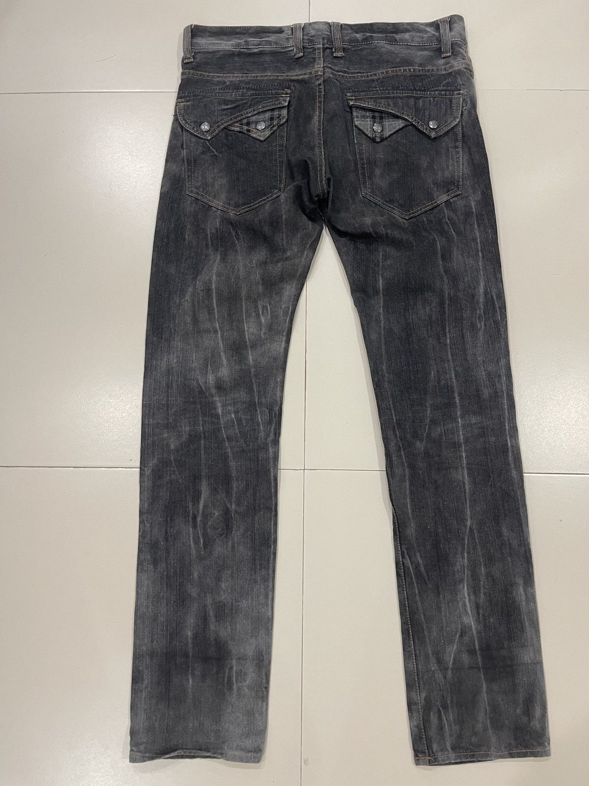 Japanese Brand Hype Flare Jeans Distressed Denim Streetwear Fashion Size US 36 / EU 52 - 2 Thumbnail
