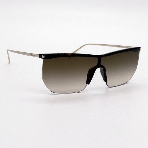 Saint Laurent Paris NEW SAINT LAURENT SL 519 MASK 003 BROWN GRADIENT WOMEN SL519 Size ONE SIZE - 7 Thumbnail