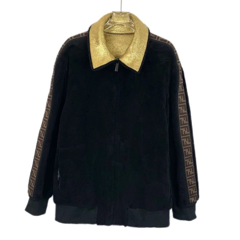 Fendi Fendi Logo Reversible Lapel Zip Jacket Outerwear Size US S / EU 44-46 / 1 - 1 Thumbnail