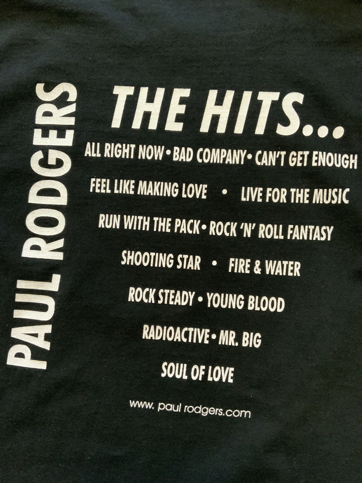 Vintage Paul Rodgers The Voice Free Bad Company Single Stitch TShirt Size US M / EU 48-50 / 2 - 4 Thumbnail