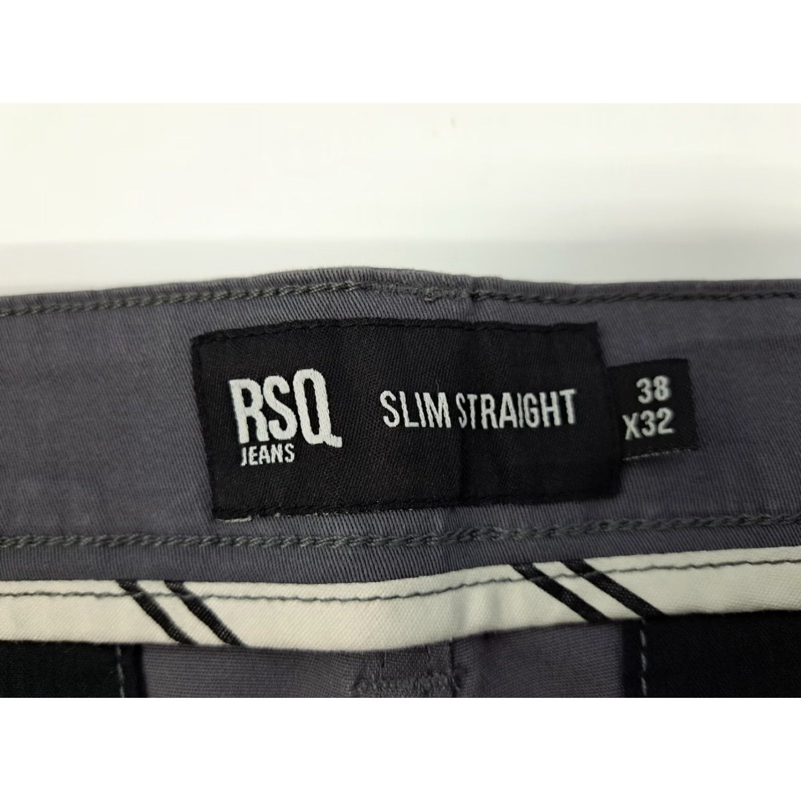 Rsq RSQ Jeans Active Chino Pants Gray Slim Straight Men's 38X32 #4088 Size US 38 / EU 54 - 2 Thumbnail
