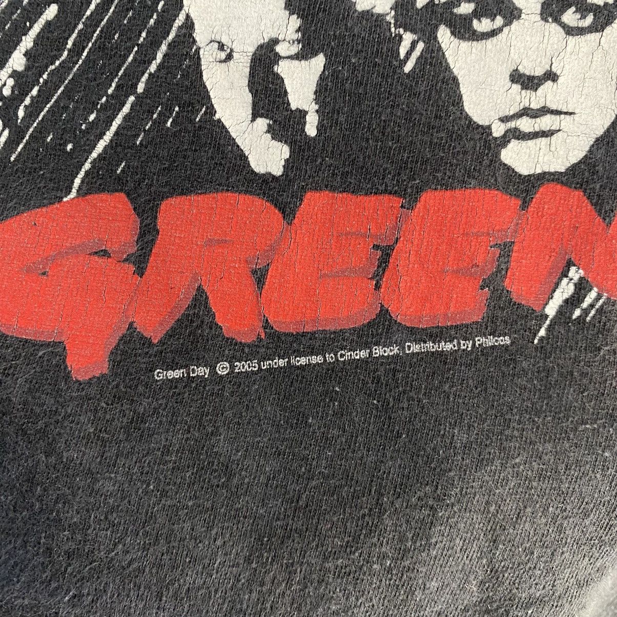 Band Tees × Vintage Vintage Green Day 2005 Tour By Cinder Block Tees Tshirt Size US M / EU 48-50 / 2 - 5 Thumbnail