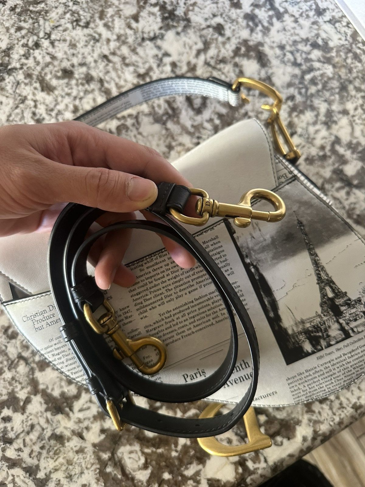 Dior Dior Newspaper Saddle Bag Rare Size ONE SIZE - 11 Thumbnail
