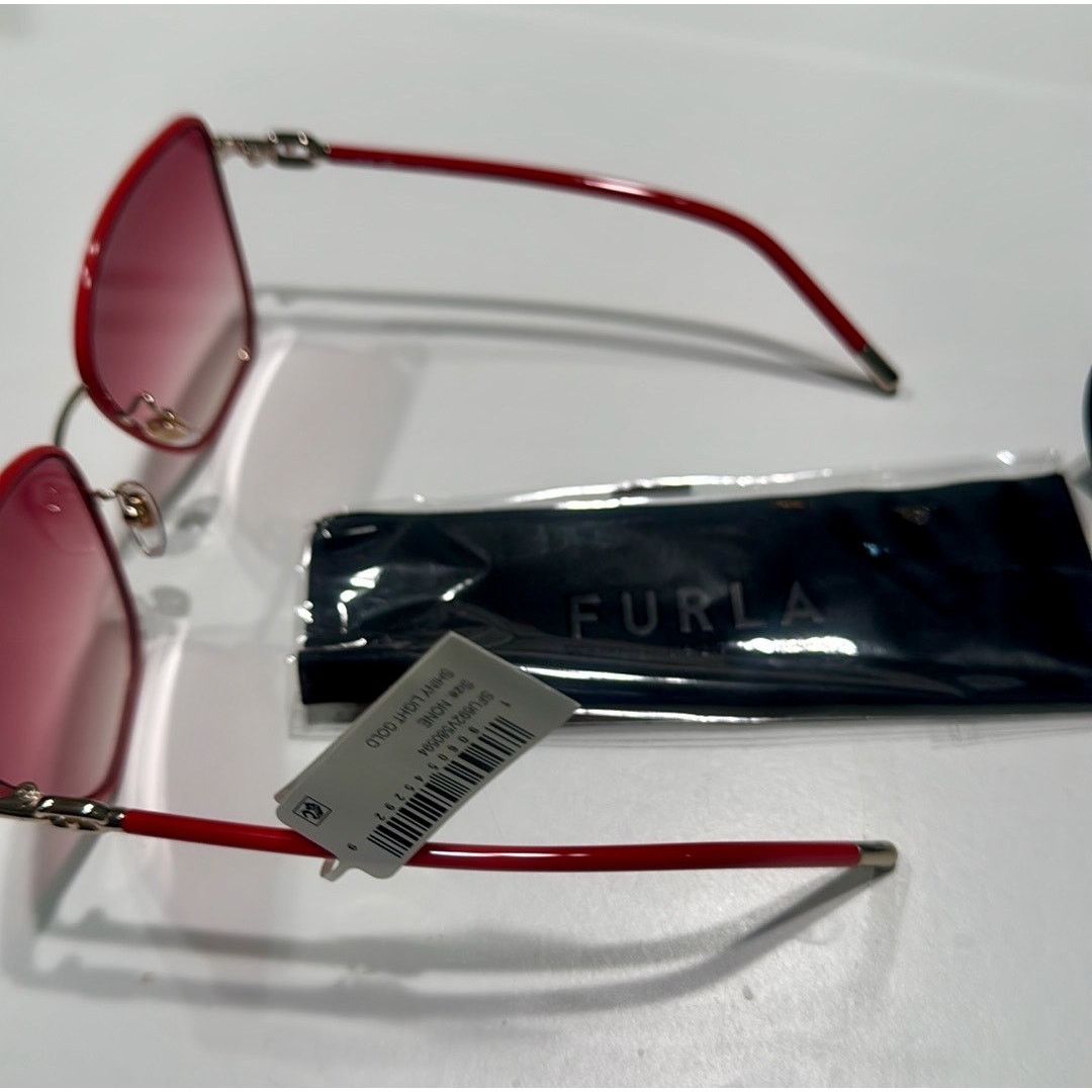 Furla Furla 58mm Gradient Square Sunglasses Shiny Light Gold Size ONE SIZE - 4 Thumbnail