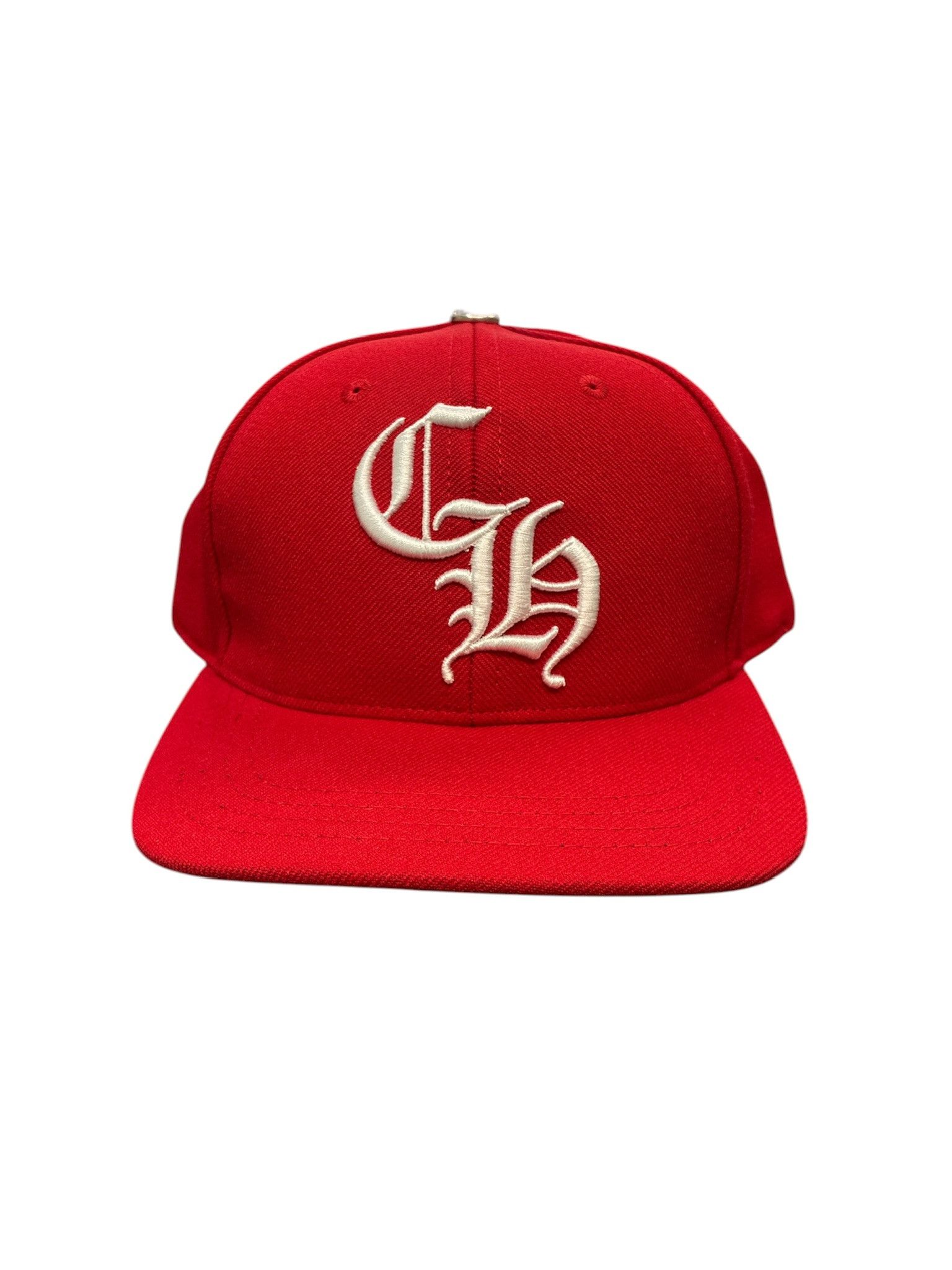 Chrome Hearts Chrome Hearts Embroidered CH Logo Baseball Hat Red White Size ONE SIZE - 1 Thumbnail