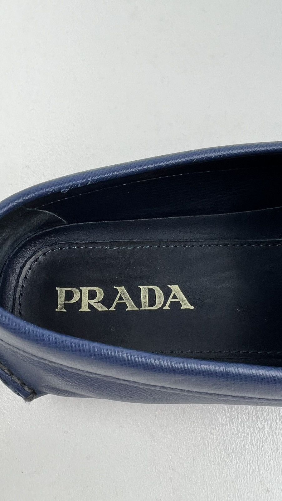 Prada PRADA Loafers Leather Saffiano Drivers Moccasins Shoes Logo Size US 9.5 / EU 42-43 - 21 Thumbnail