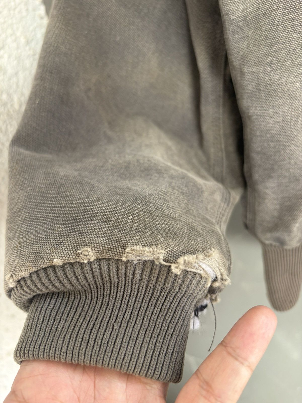 Carhartt 1990s Vintage Carhartt Active Jacket J06 CMT Cement Gray Size US L / EU 52-54 / 3 - 6 Thumbnail