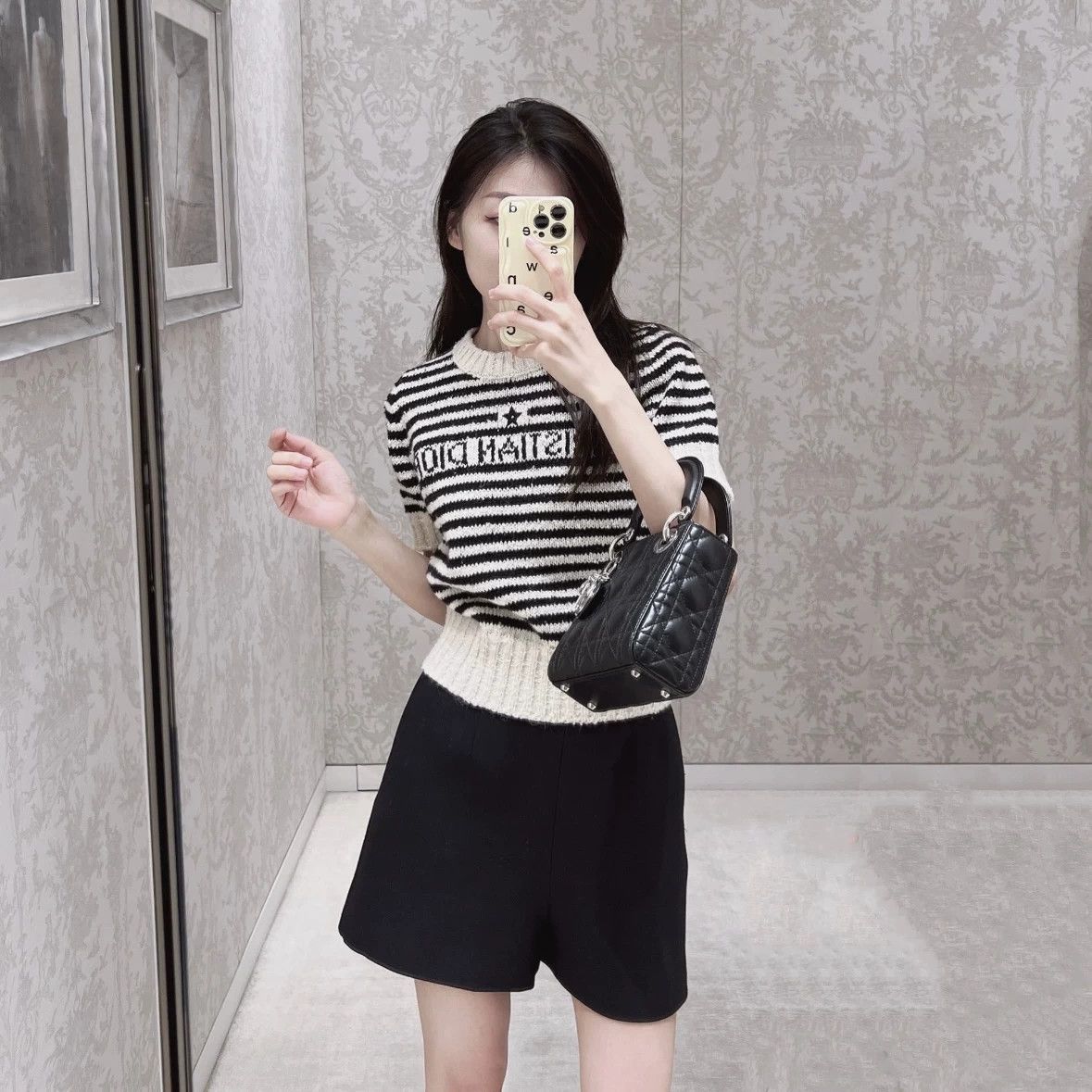 Christian Dior Monsieur Dior mar589 star logo stripe knit short-sleeve 36 Size XS / US 0-2 / IT 36-38 - 7 Thumbnail