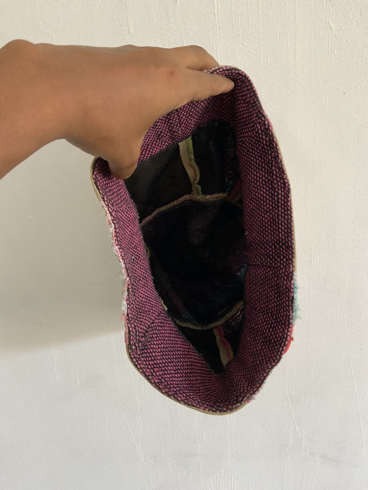 If Six Was Nine Patchwork Crochet Distressed Bucket Hat Size ONE SIZE - 7 Thumbnail