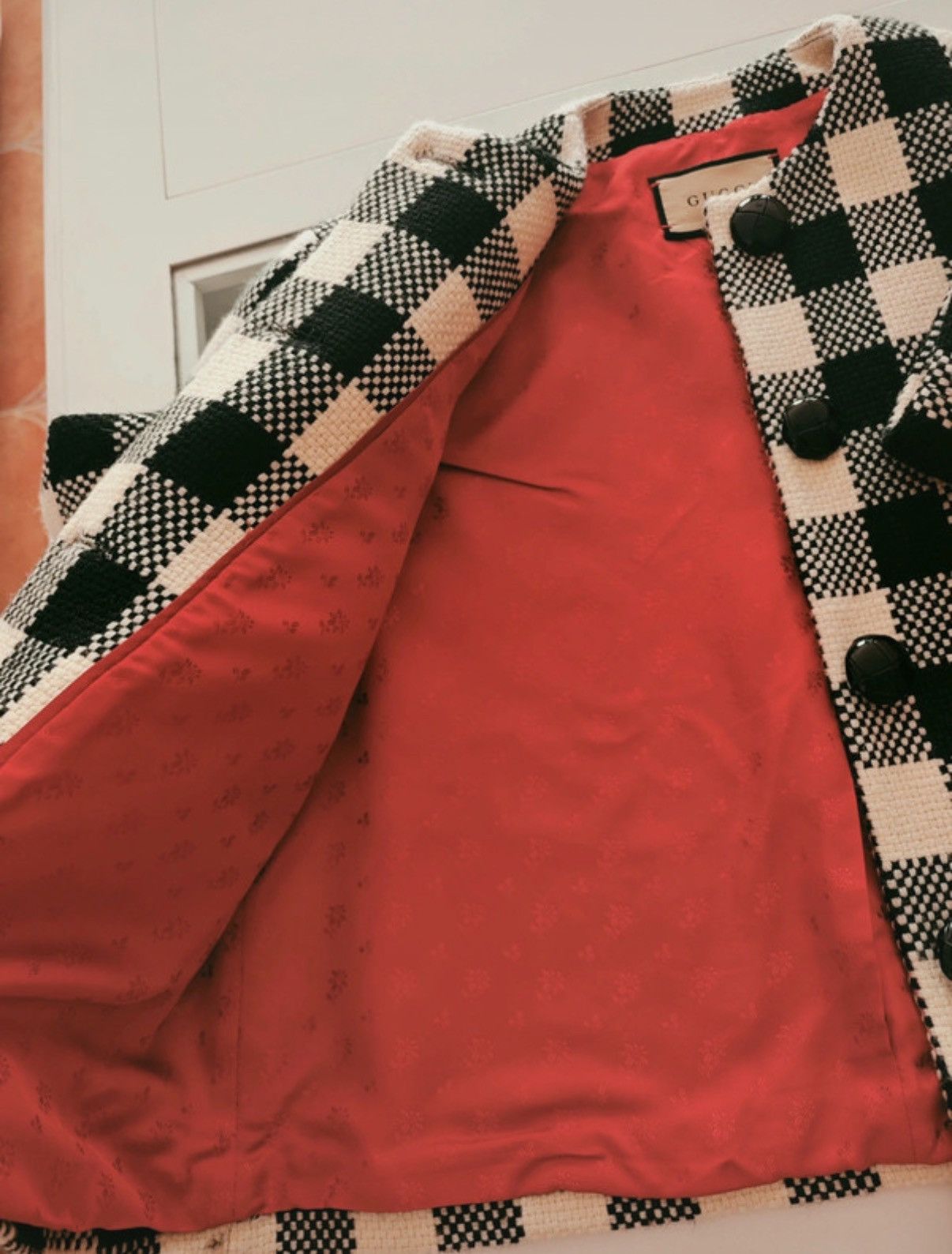 Gucci Gucci FW 2023 Gingham tweed blazer Size S / US 4 / IT 40 - 5 Thumbnail