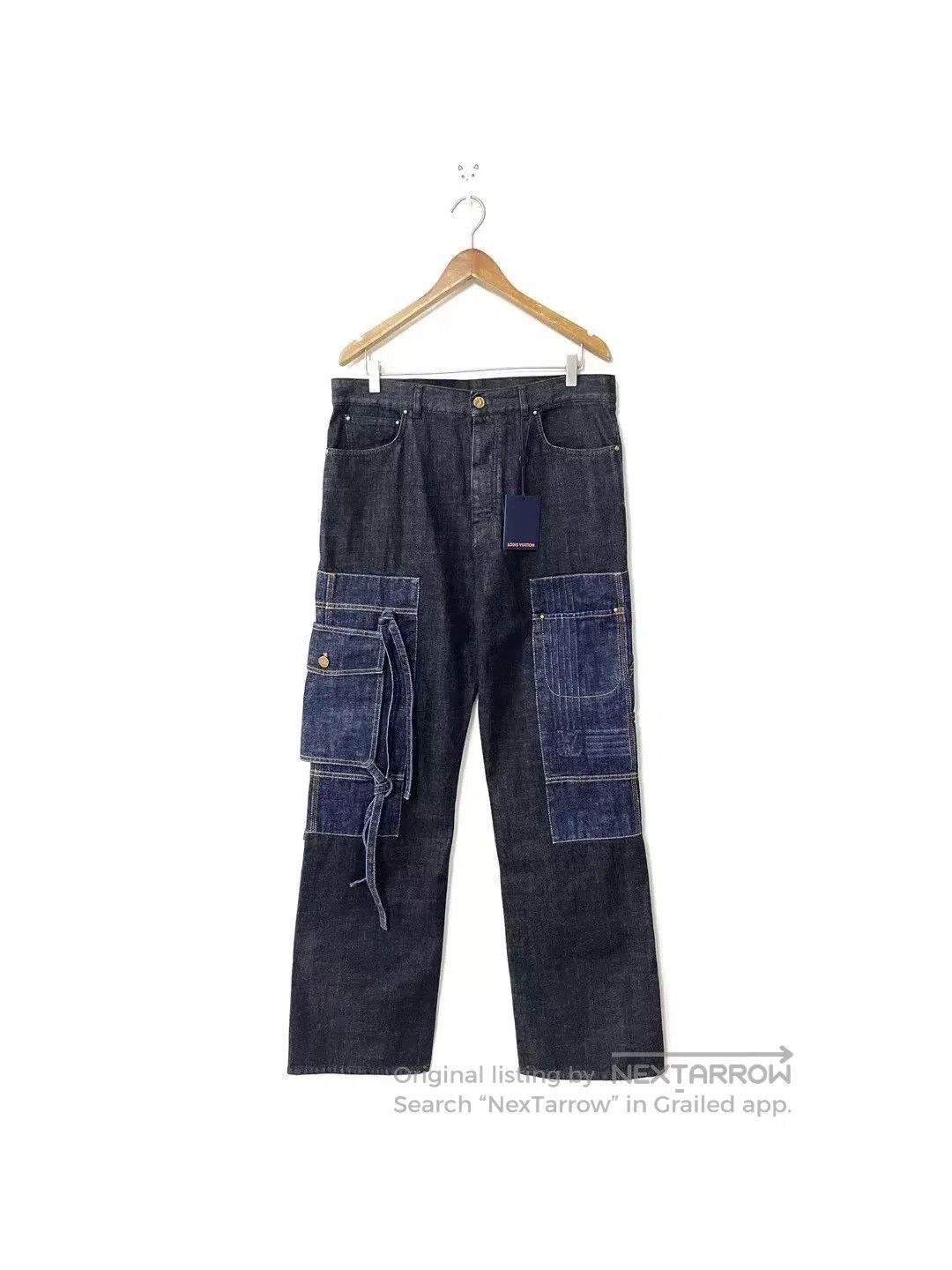 Louis Vuitton Louis Vuitton LV Cargo Strap Embossed Jeans. Size US 33 - 1 Thumbnail