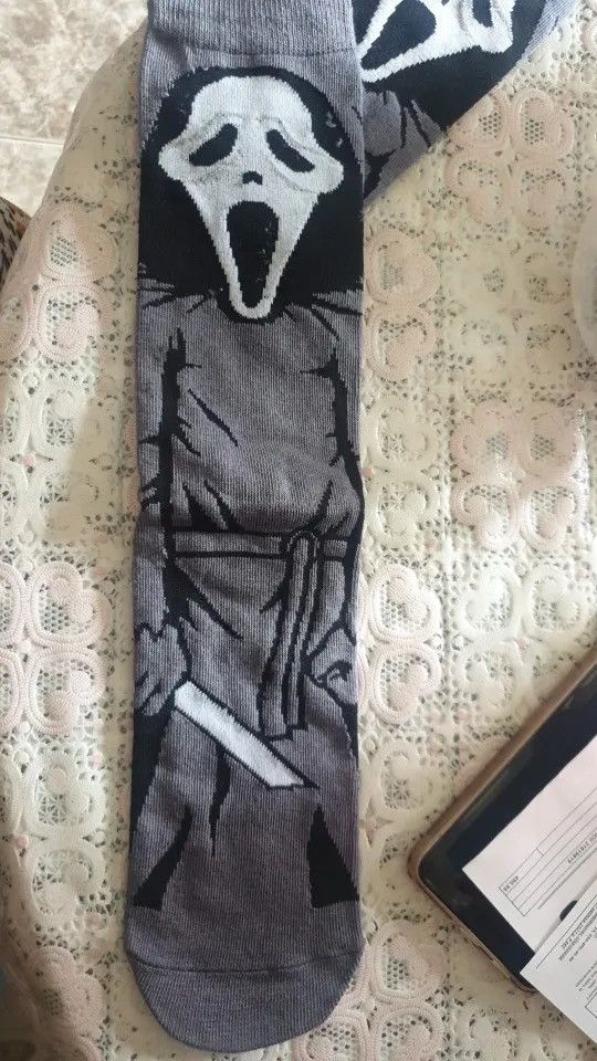 Converse × Happy Socks Knee-High Scream Cosplay Socks (1 pairs) Size ONE SIZE - 3 Thumbnail