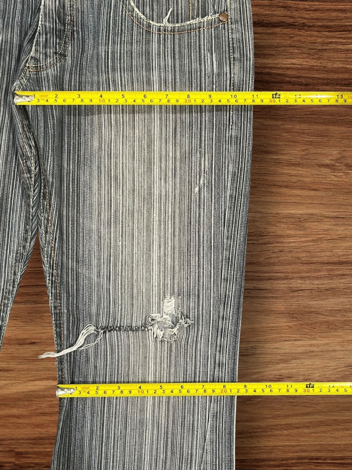If Six Was Nine ⚡️Flare⚡️Vintage Japanese Brand Ikka Button Fly Flare Jeans Size US 34 / EU 50 - 16 Thumbnail