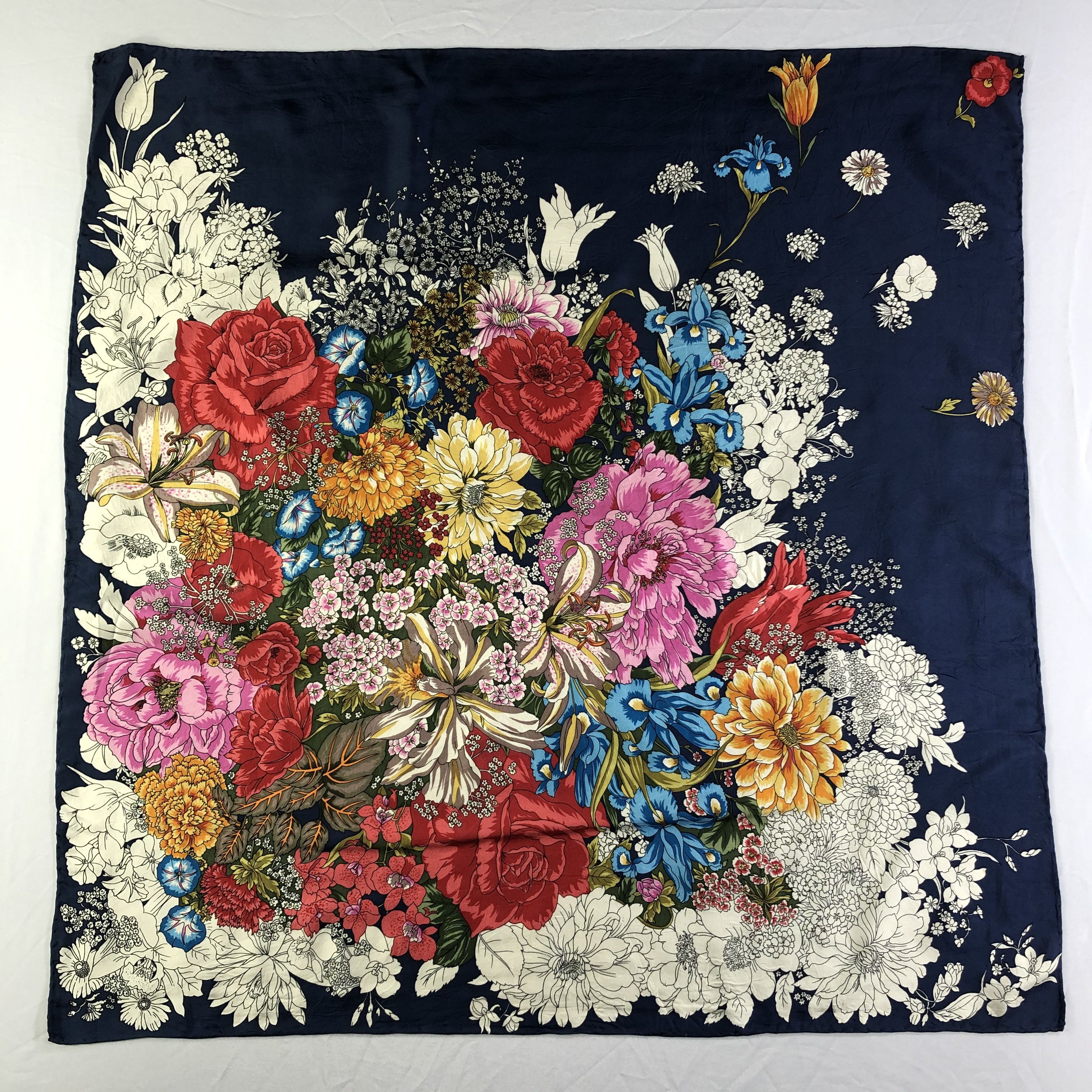 Vintage Vintage Silk Scarf Size ONE SIZE - 2 Thumbnail