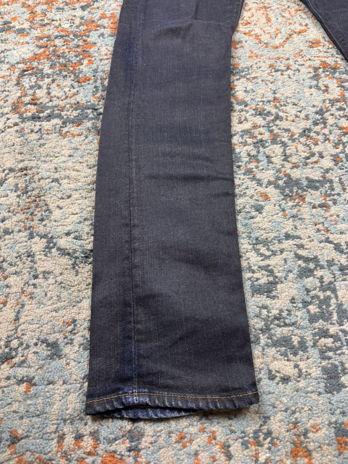 Edwin × Vintage Rare Vintage y2k Edwin waxed coated skinny jeans denim pants Size US 31 - 10 Thumbnail
