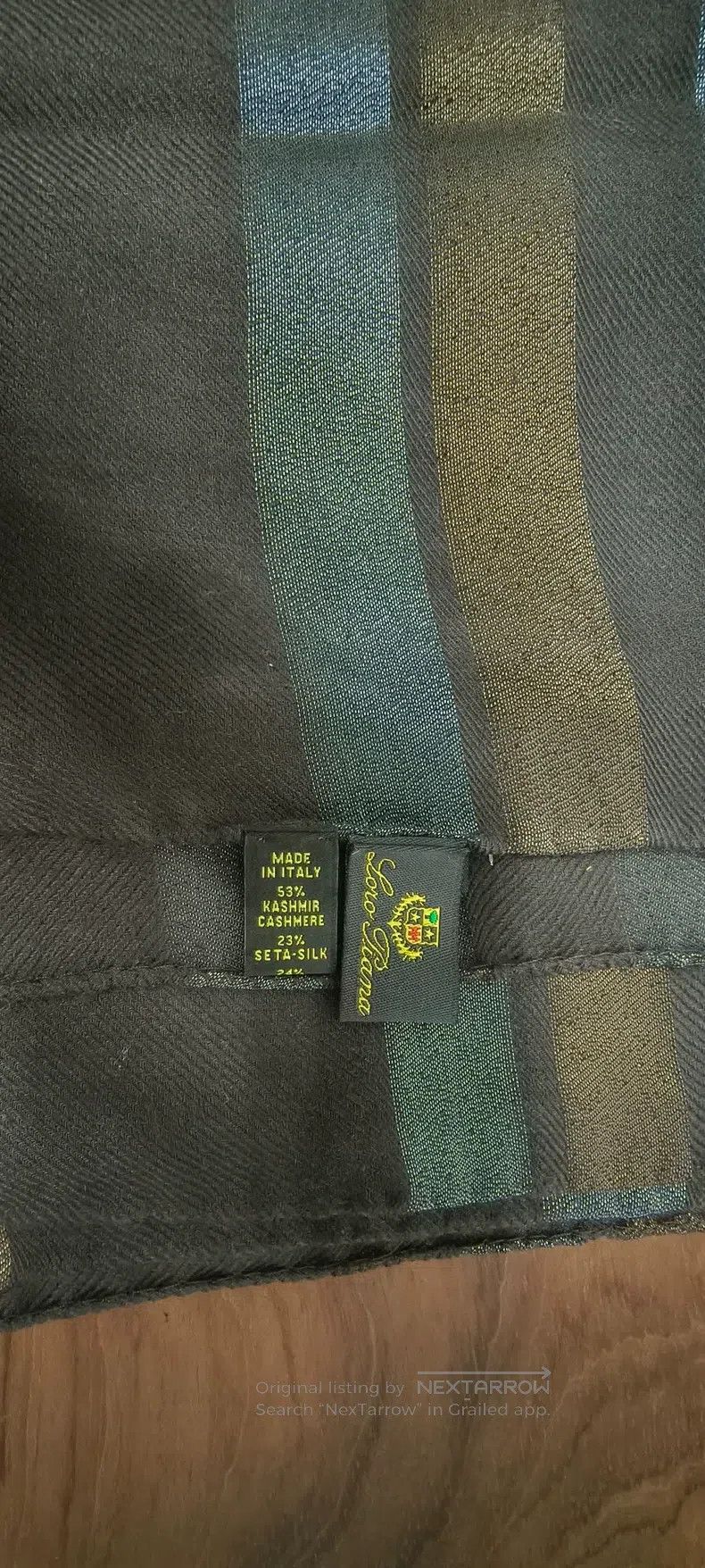 Loro Piana LORO PIANA size 201*70cm Cashmere, silk, and metal blend sc Size ONE SIZE - 3 Thumbnail