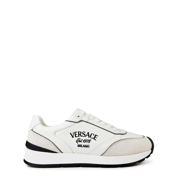 Versace o1g2r1mq0824 New Logo Runner Trainers White & Black Size US 8 / EU 41 - 1 Thumbnail