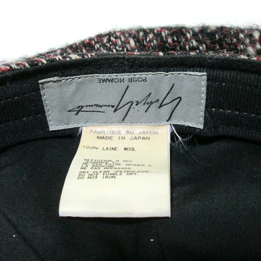 Yohji Yamamoto Yohji Yamamoto Pour Homme Tweed Wool Casquette Size ONE SIZE - 6 Thumbnail