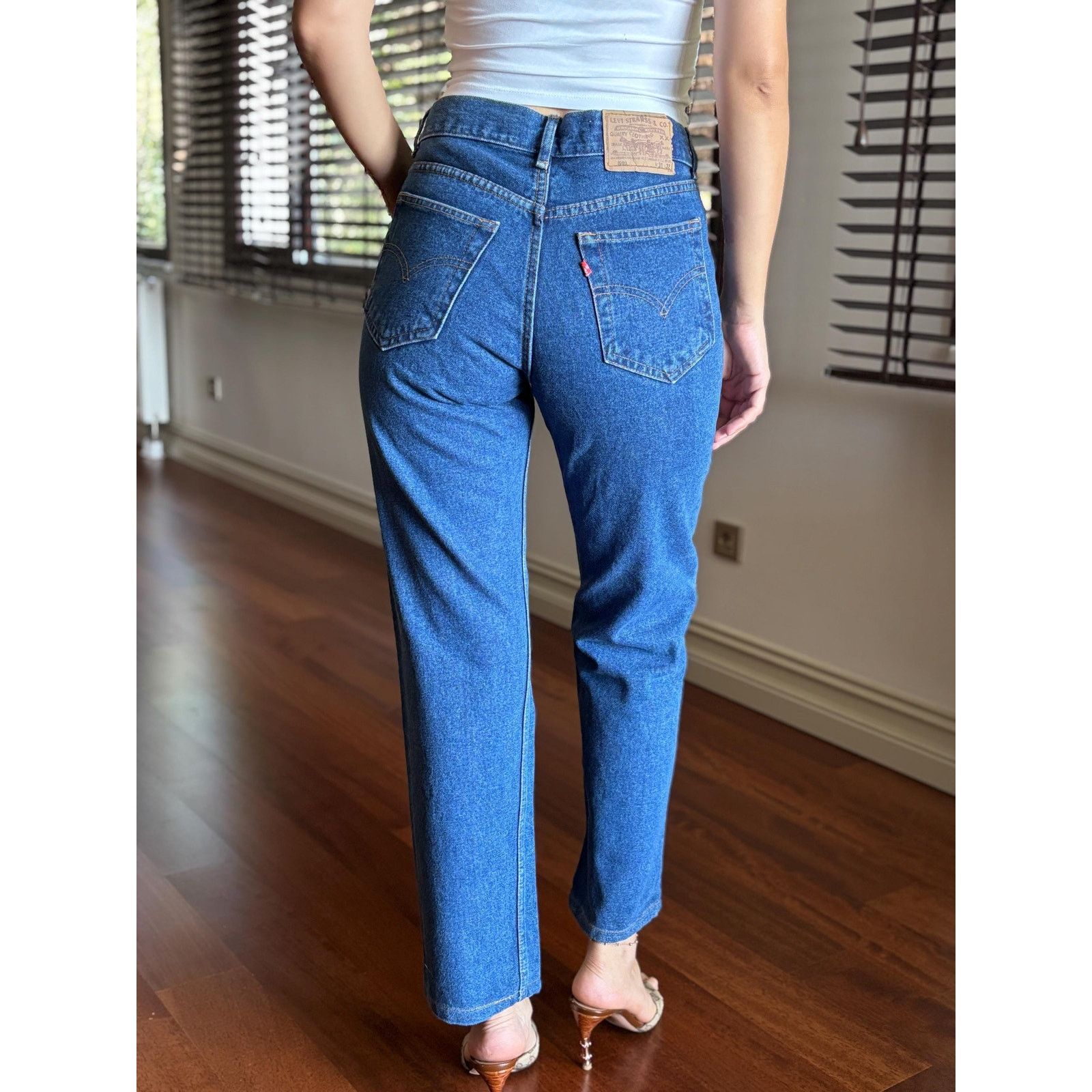 Levi's Levi’s 501 USA 1996 W31 L32 Raw Indigo Rigid Denim Jeans Size US 31 - 2 Thumbnail