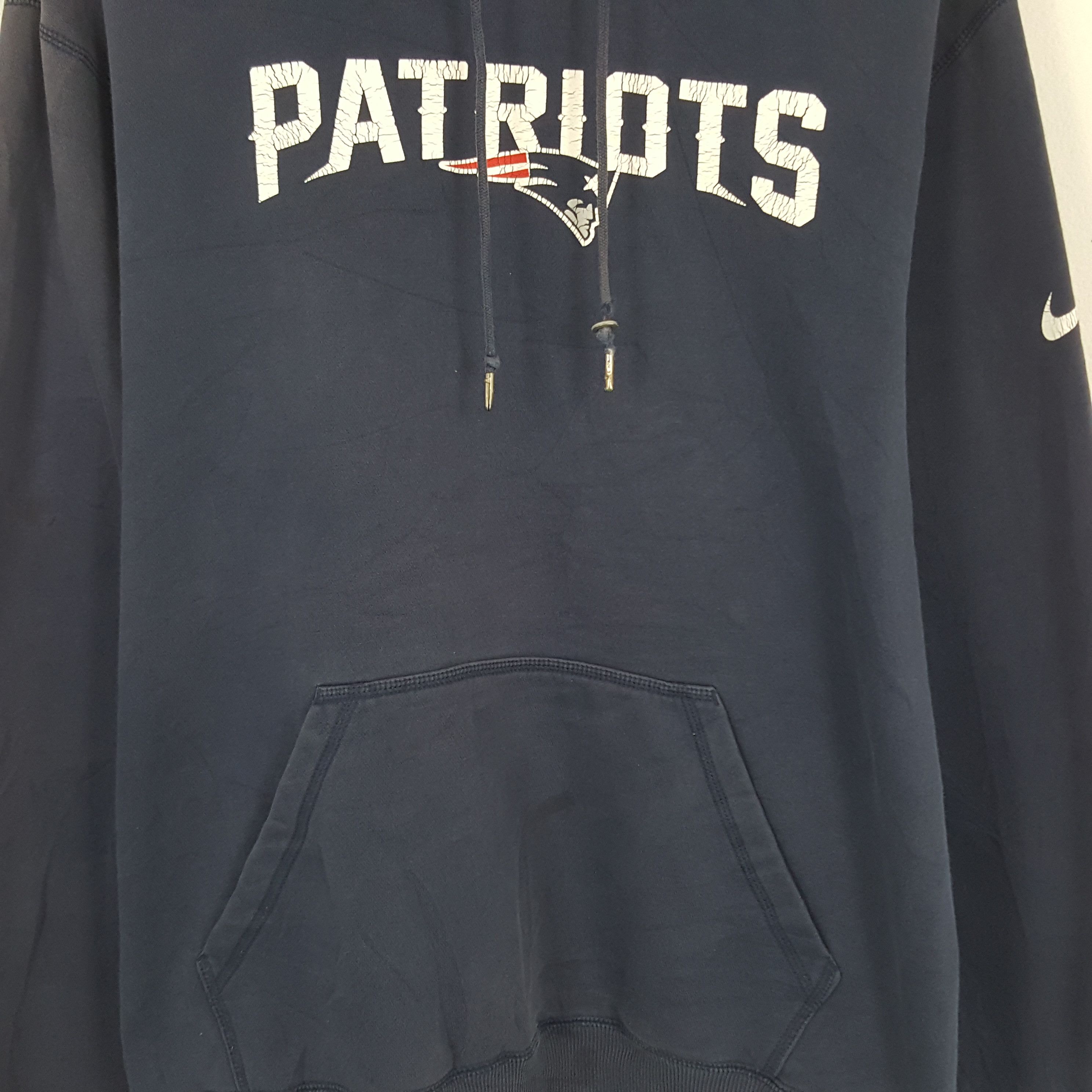 Nike × Vintage Vintage Nike Patriots Sweatshirt Hoodies Size US XXL / EU 58 / 5 - 2 Thumbnail