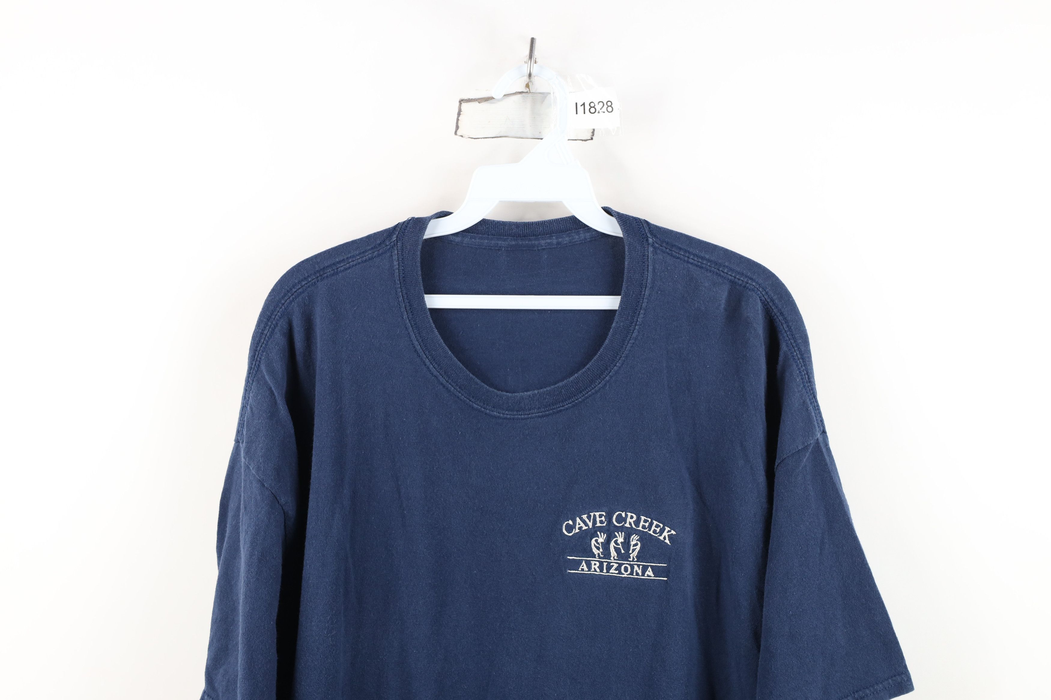 Vintage Vintage 90s Y2K Streetwear Cave Creek Arizona T-Shirt Blue Size US XL / EU 56 / 4 - 2 Thumbnail