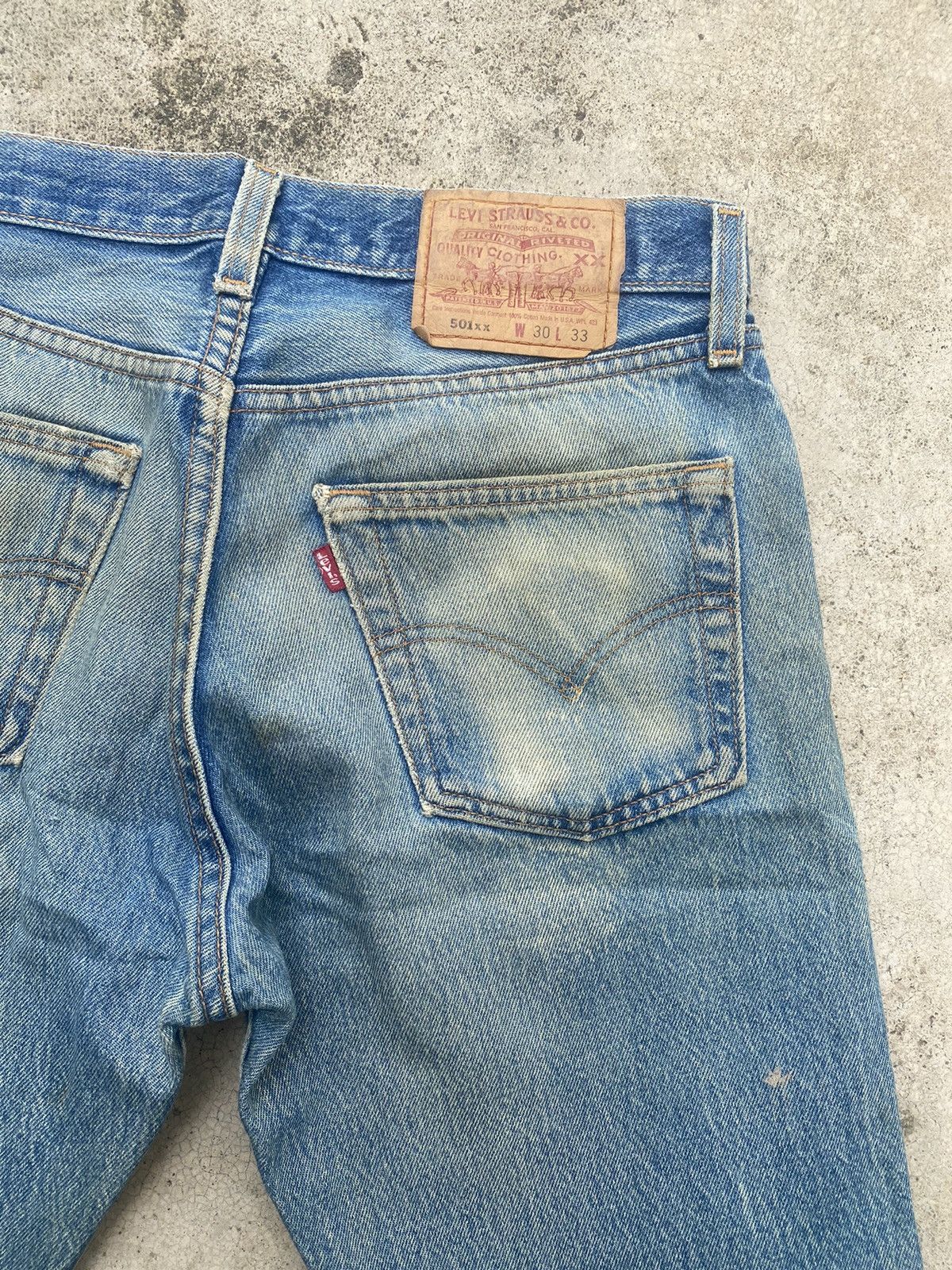 Levi's Vintage Clothing × Vintage Vintage Levis 501xx Distressed Denim Size US 29 - 17 Thumbnail