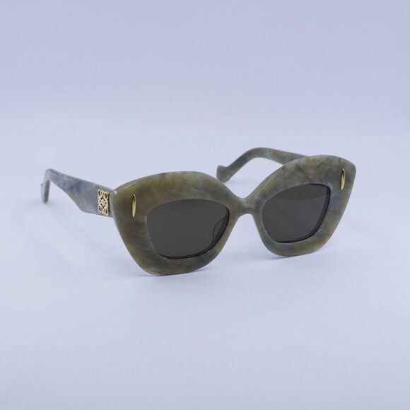 Loewe 🕶️ New Loewe LW40127I 60E Sunglasses - Green Marble Frame Size ONE SIZE - 6 Thumbnail