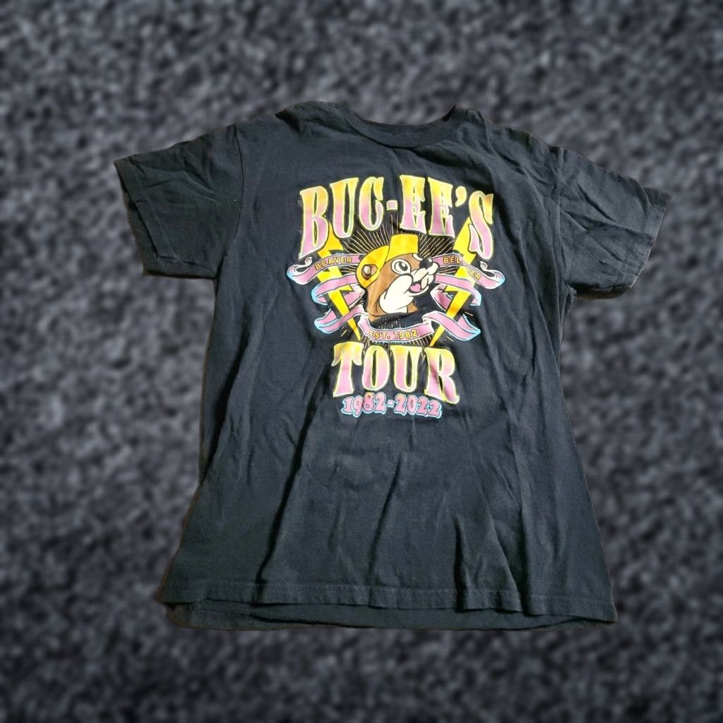 Doublet Womens Medium Buc-ee's Tour T Shirt Double Sided All Locations 2022 Black Crew Neck Short Sleeve Cotton Bucees Basic T-Shirt Womens M Size M / US 6-8 / IT 42-44 - 1 Thumbnail