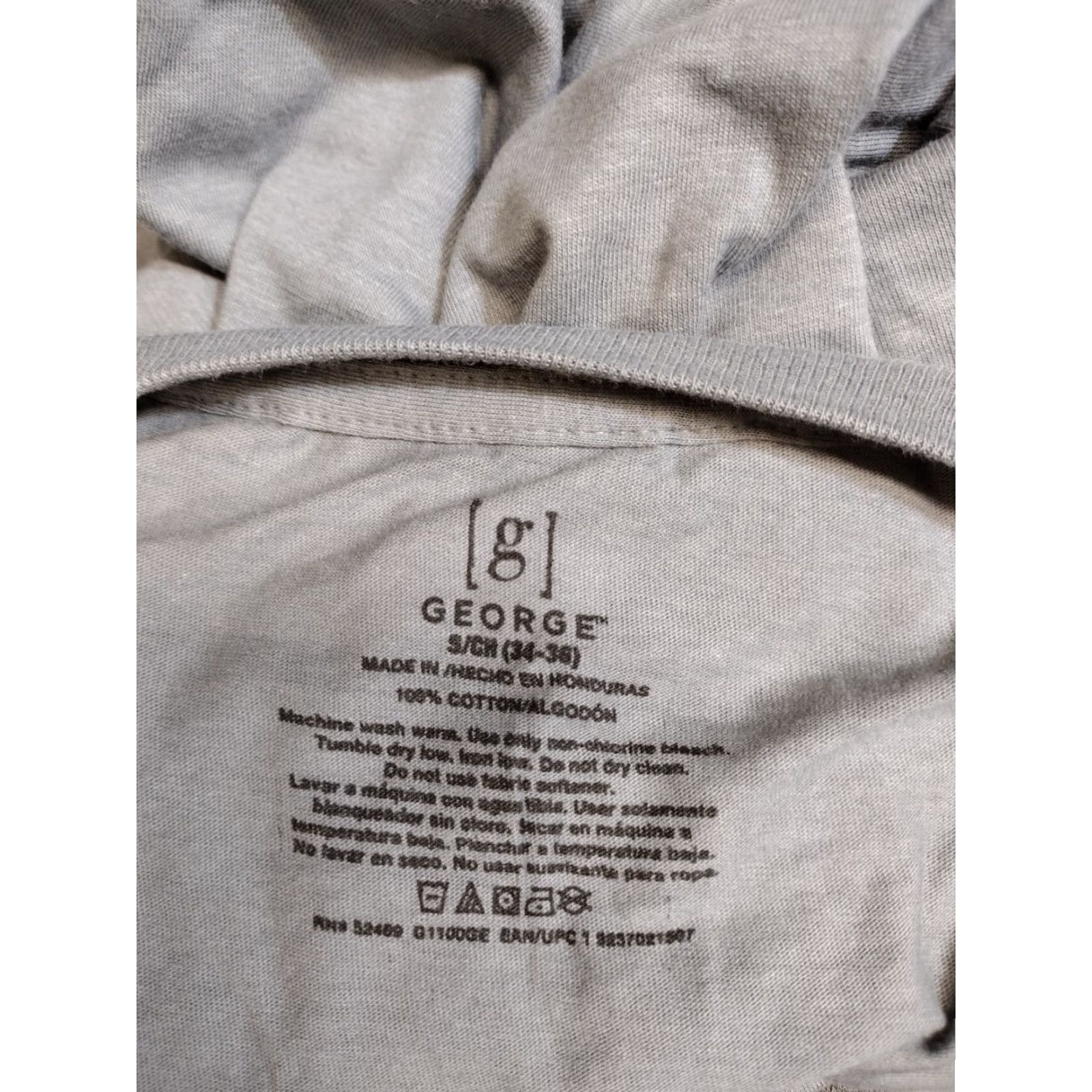 George GEORGE Men's Cotton Gray Short Sleeve T-Shirt S Mens Shirt Gray Cotton 34-36 Vintage Designer Size US S / EU 44-46 / 1 - 5 Thumbnail
