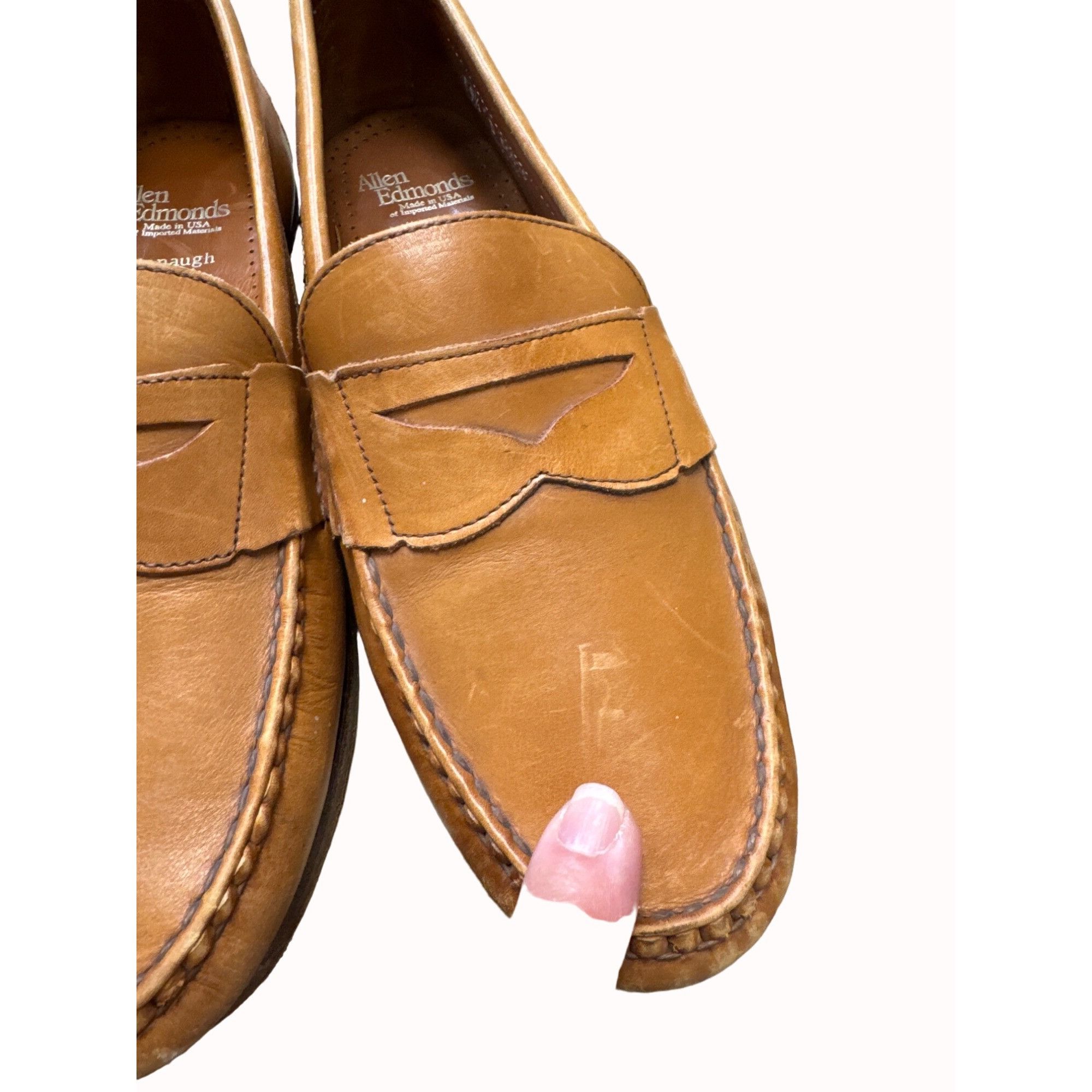 Allen Edmonds Allen Edmonds tan men’s penny Oxford dress shoes 9.5D SKU 44 Size US 9.5 / EU 42-43 - 4 Thumbnail