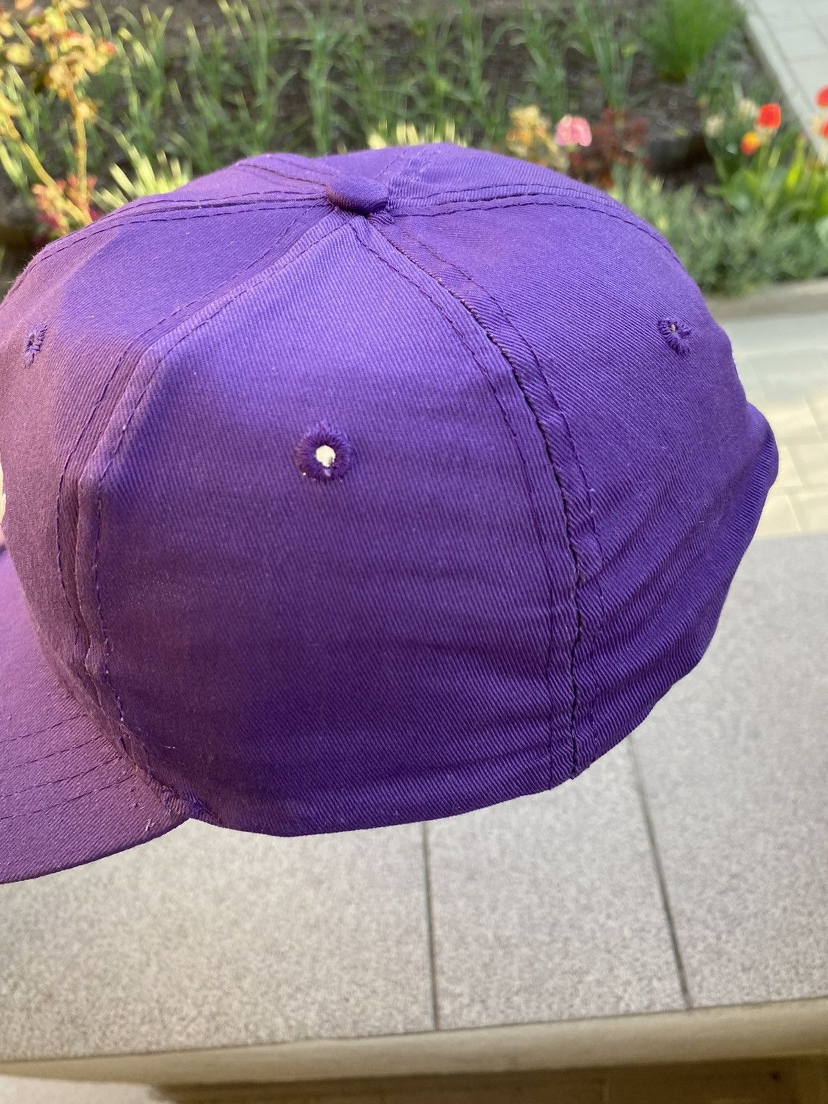 Vintage Vintage 90s Milka Logo Purple Cap Hat Streetwear Size ONE SIZE - 4 Thumbnail